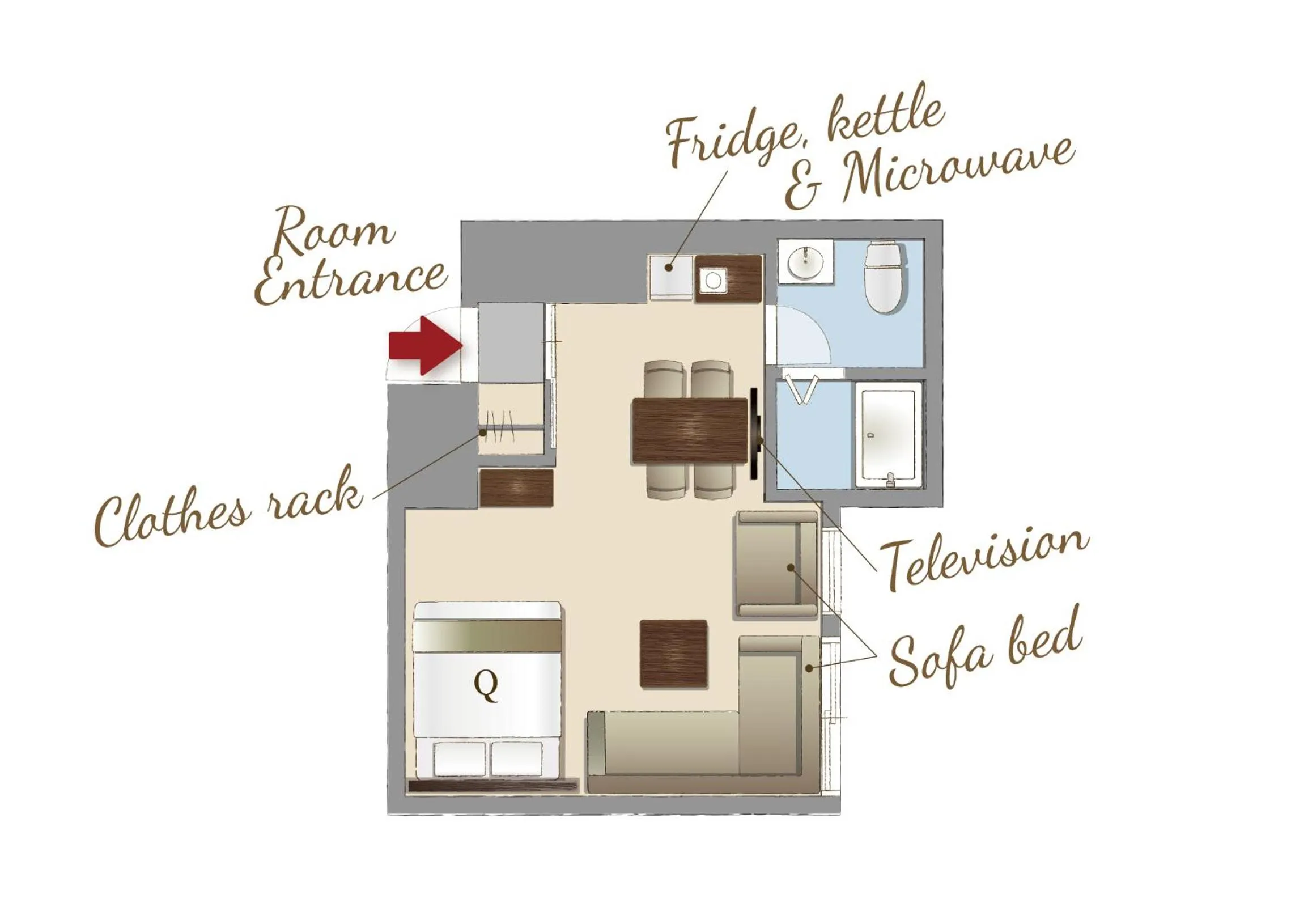 Floor plan in RESI STAY GIONDO KYOTO Higashiyama Sanjo