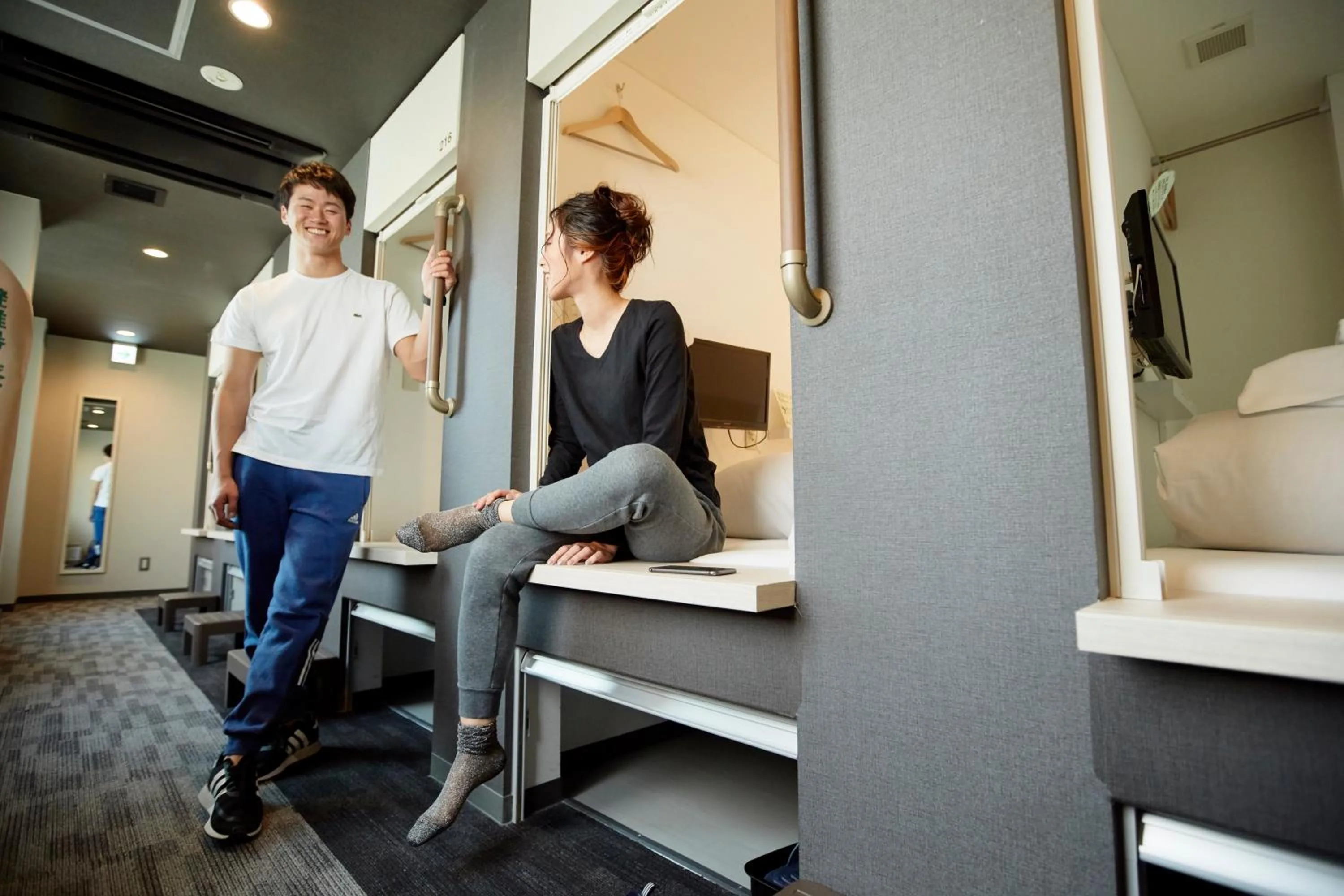 People in Drop Inn Tottori