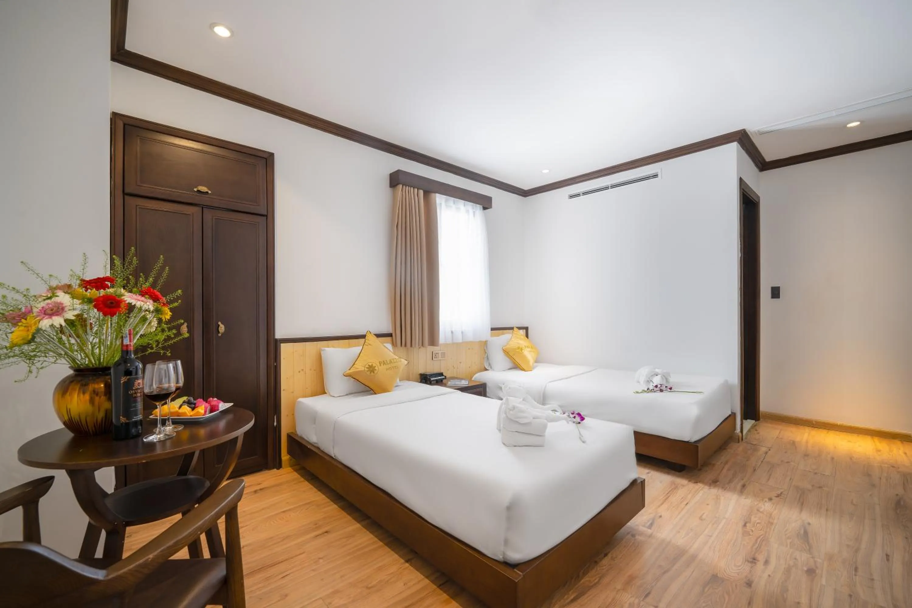 Photo of the whole room, Bed in Palazzo Luxury Hotel & Bistro - Central My Khe Beach Walking Street