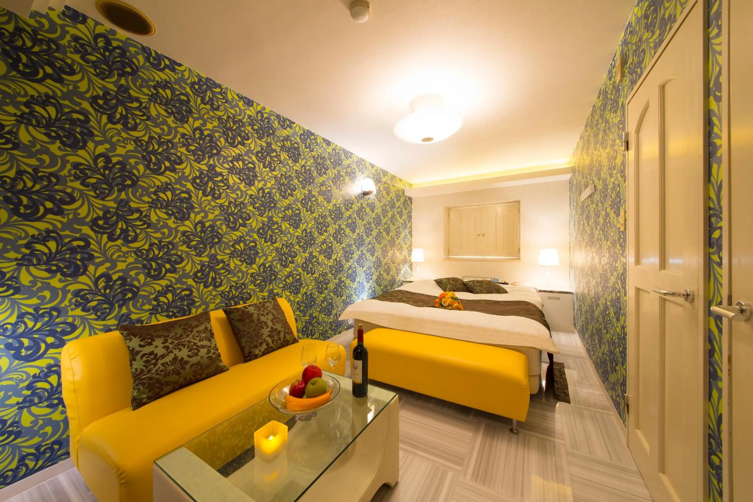 Photo of the whole room, Bed in Hotel GT Kansai International Airport - Adult Only Love Hotel -