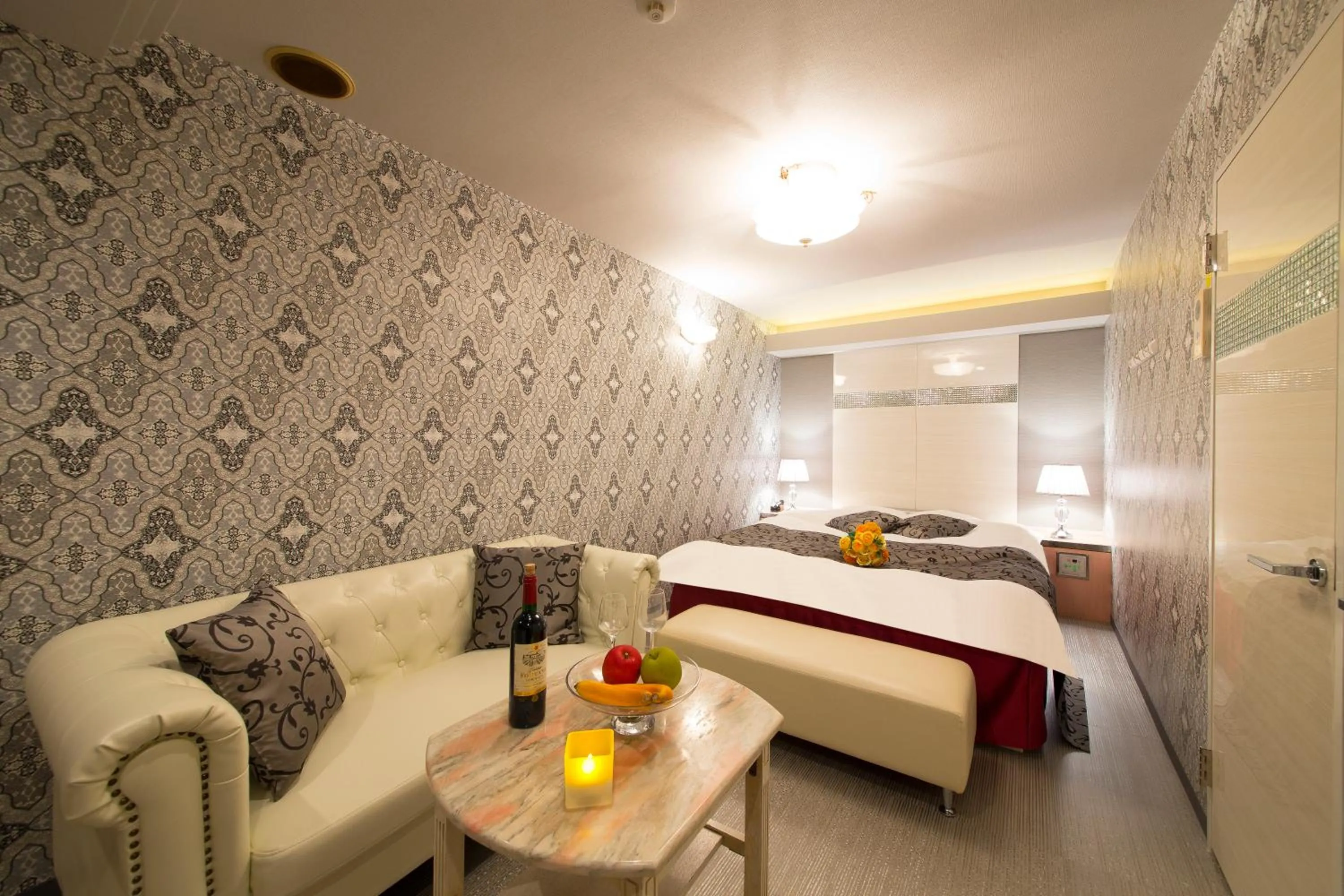 Photo of the whole room, Bed in Hotel GT Kansai International Airport - Adult Only Love Hotel -