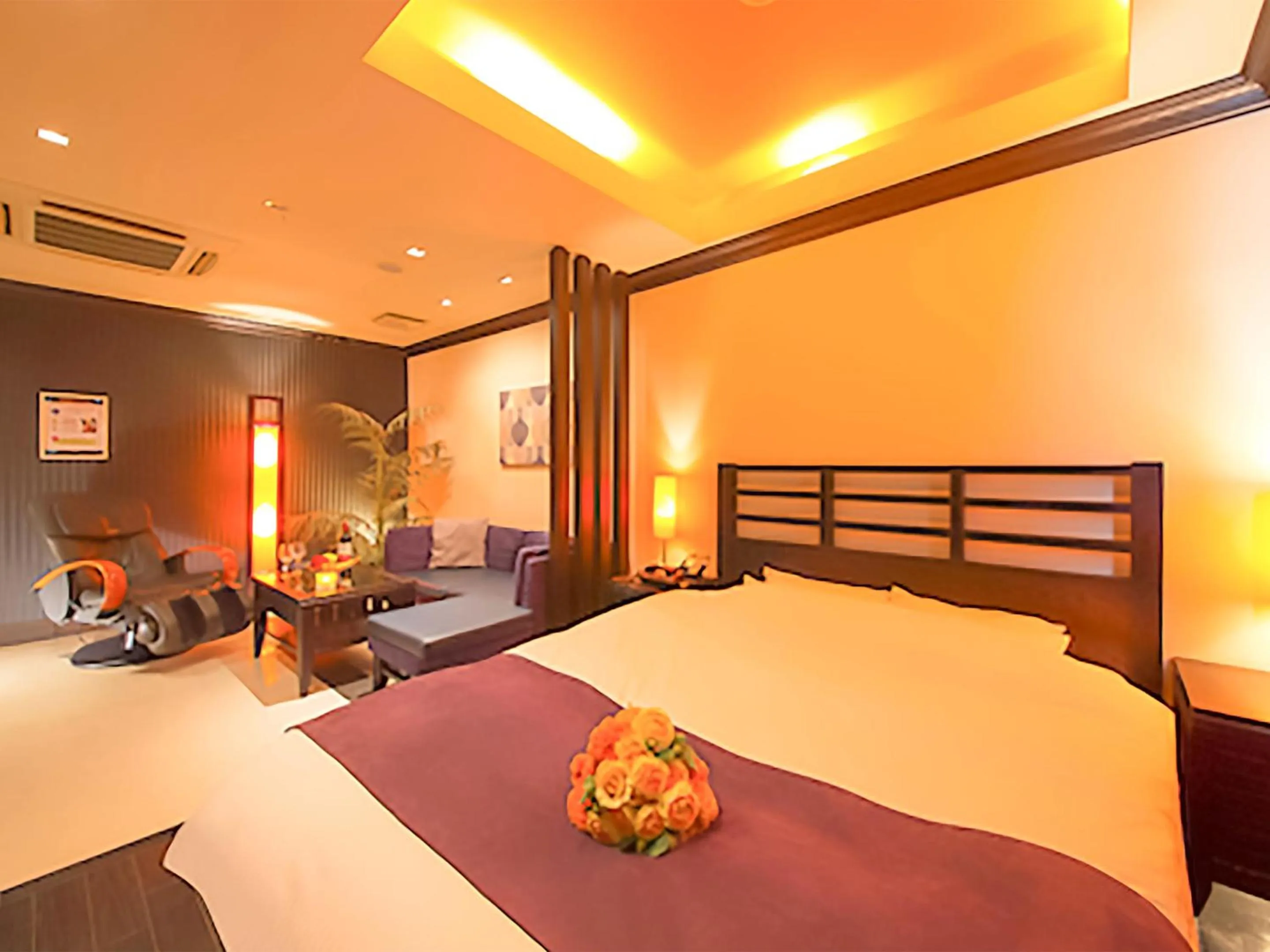 Photo of the whole room, Bed in Hotel GT Kansai International Airport - Adult Only Love Hotel -