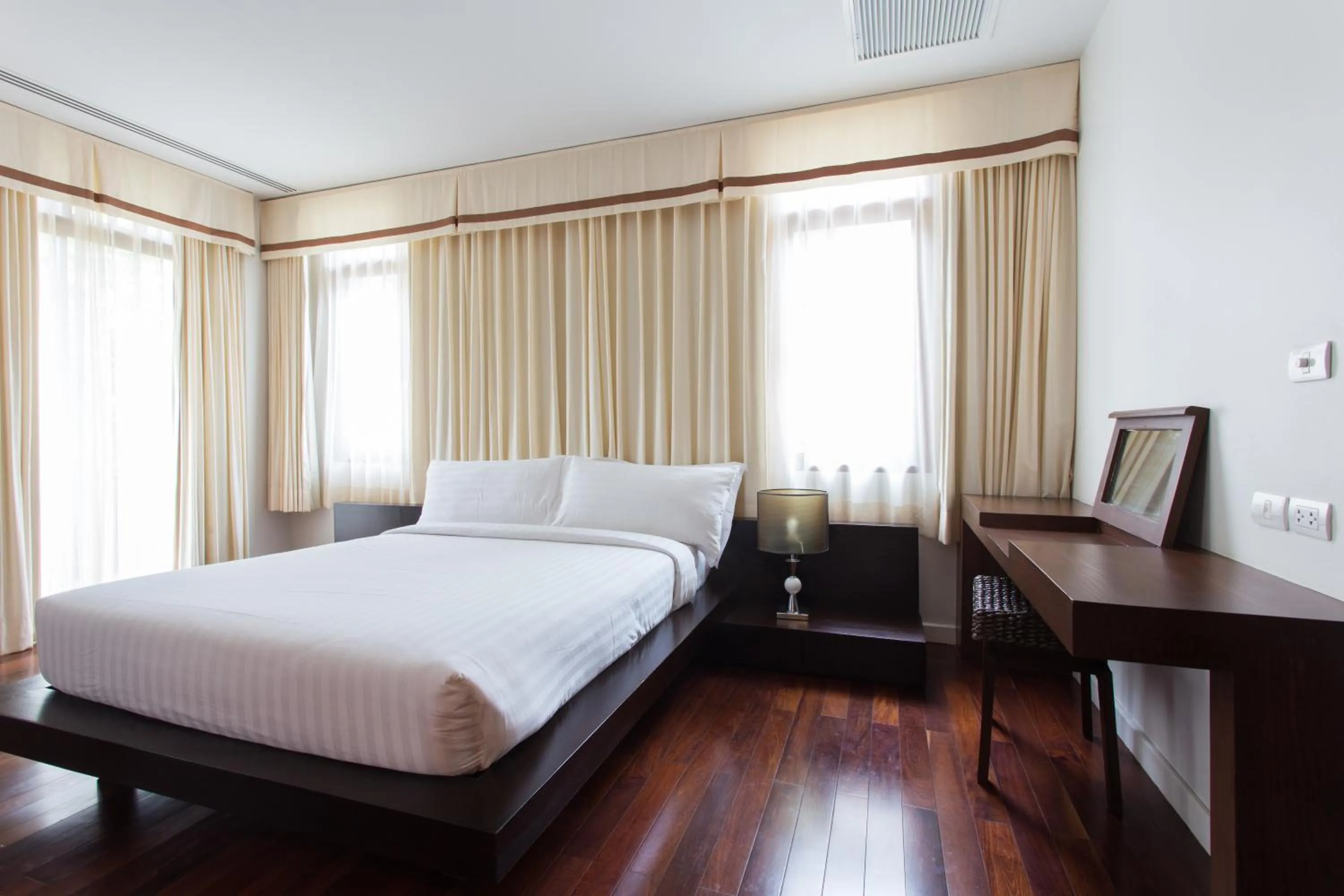 Bedroom, Bed in Amatapura Beachfront Villa 10 , SHA Certified