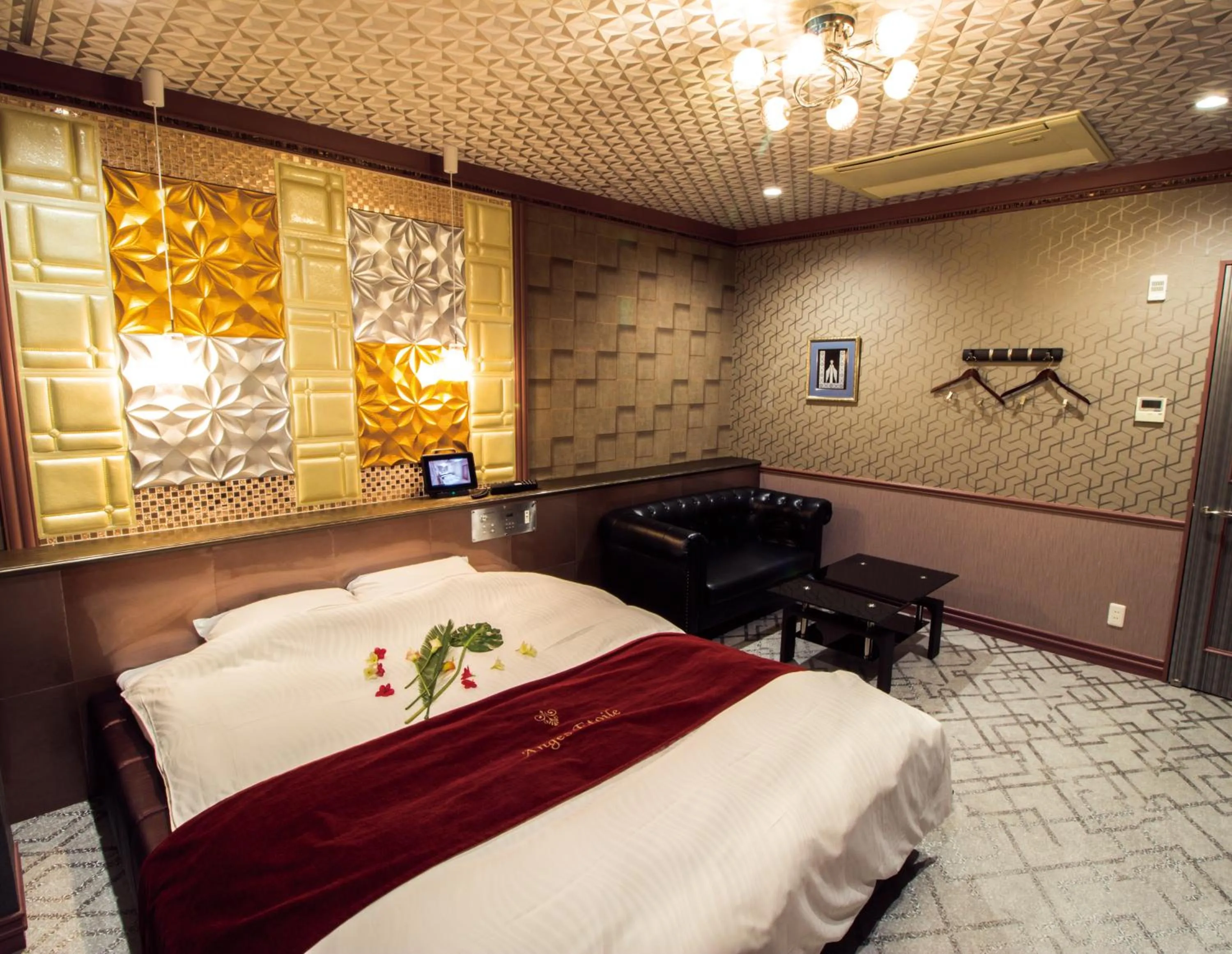 Bed in ホテル アンジュエトワール 堺 - Adult Only