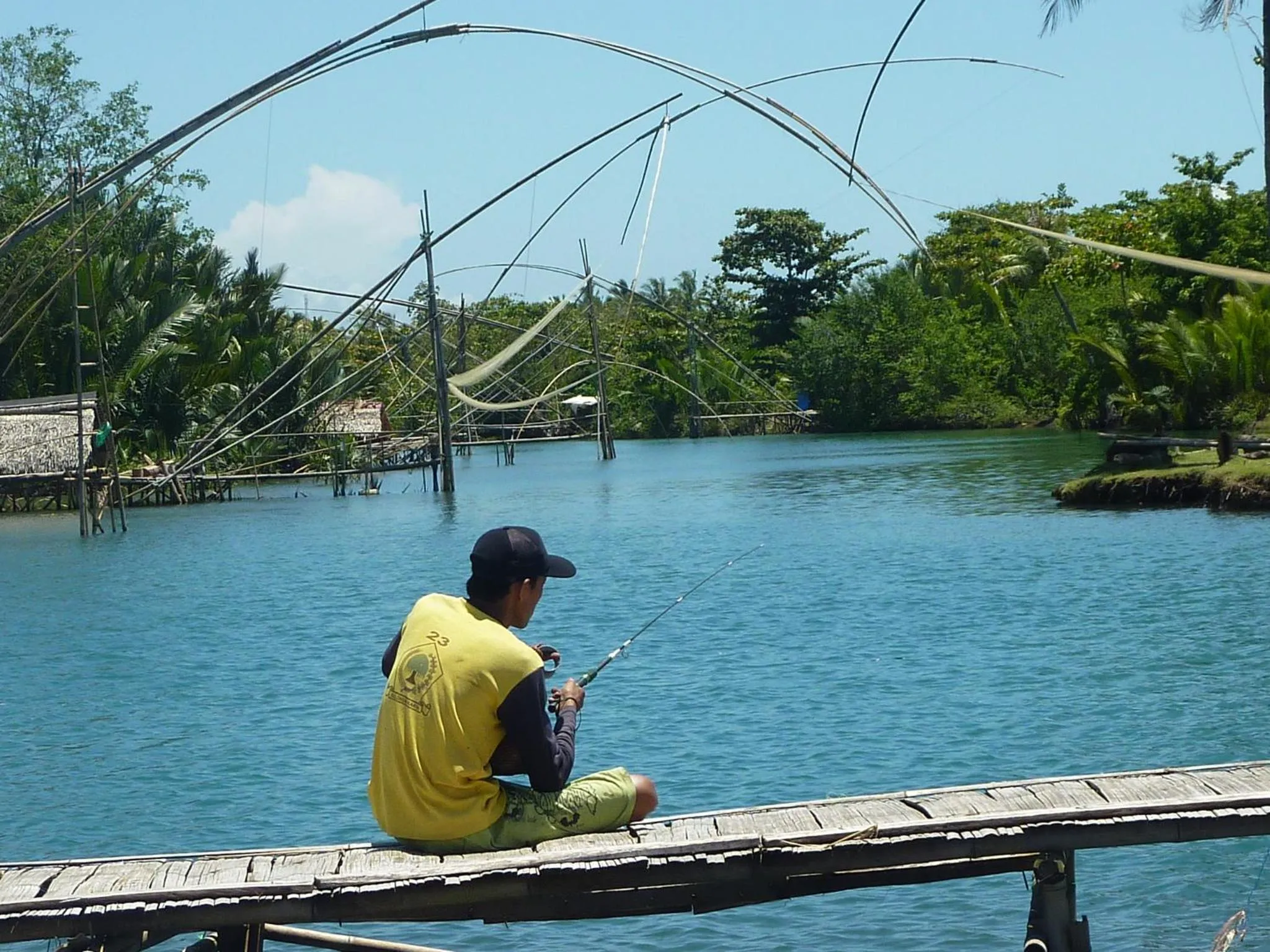 Natural landscape in Java Lagoon