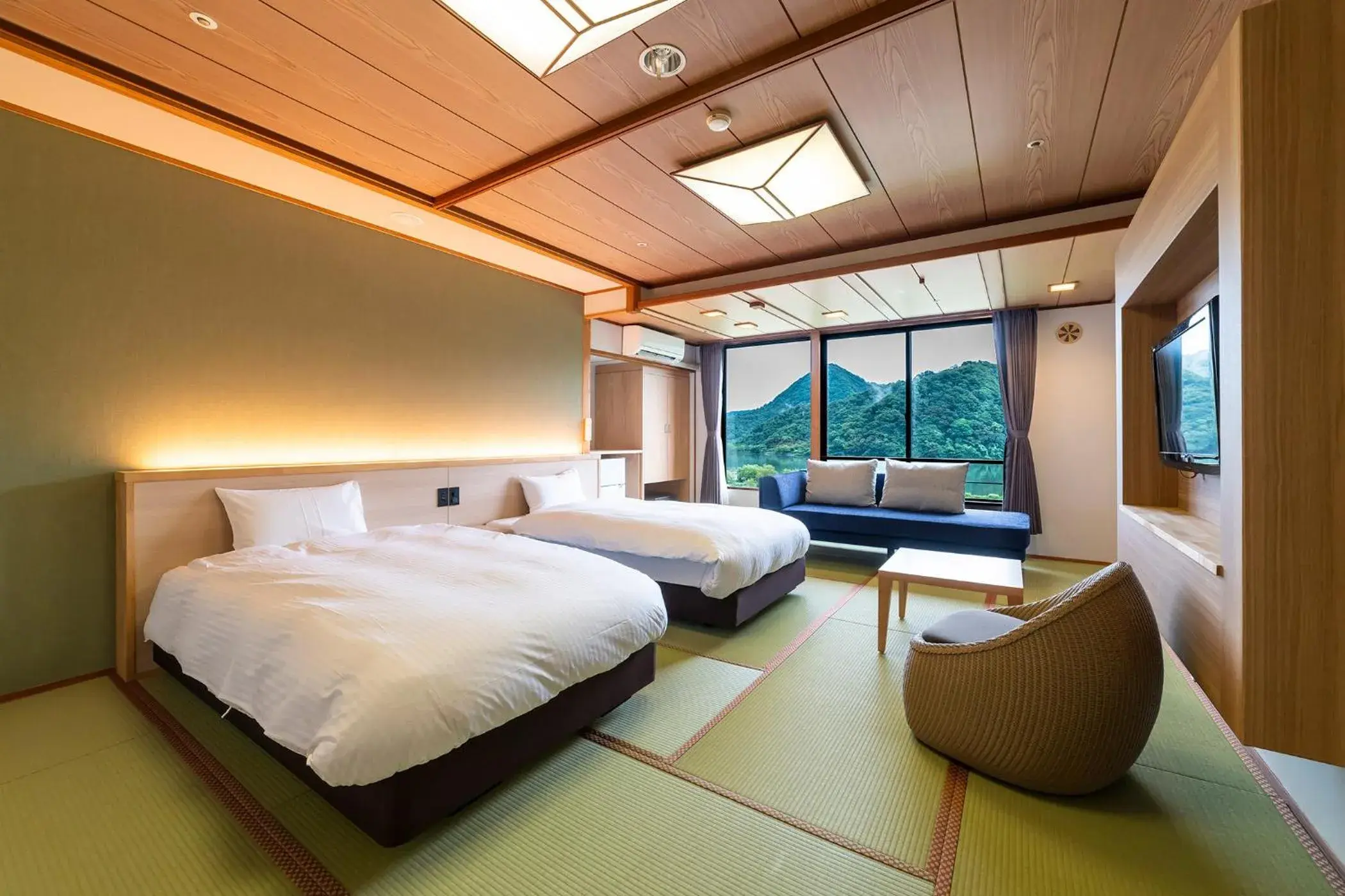 Photo of the whole room, Bed in Ooedo Onsen Monogatari Premium Kinosaki Photo of the whole room, Bed in Ooedo Onsen Monogatari Premium Kinosaki