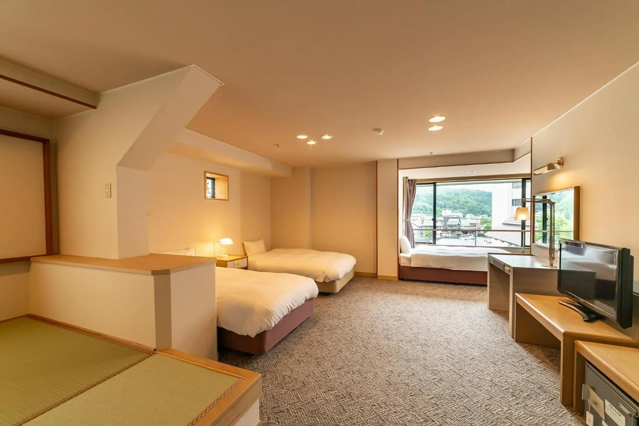Photo of the whole room, Bed in Ooedo Onsen Monogatari Premium Kinosaki Photo of the whole room, Bed in Ooedo Onsen Monogatari Premium Kinosaki