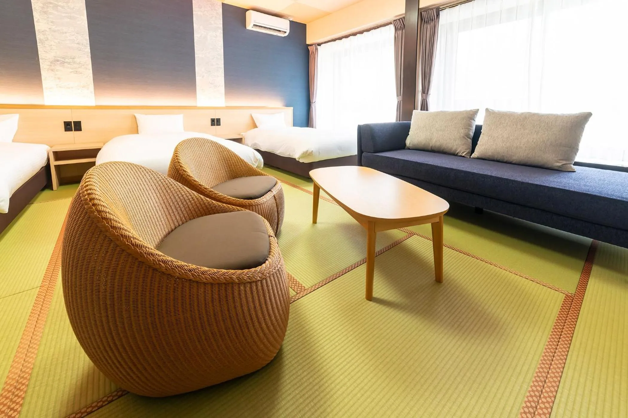 Photo of the whole room, Bed in Ooedo Onsen Monogatari Premium Kinosaki