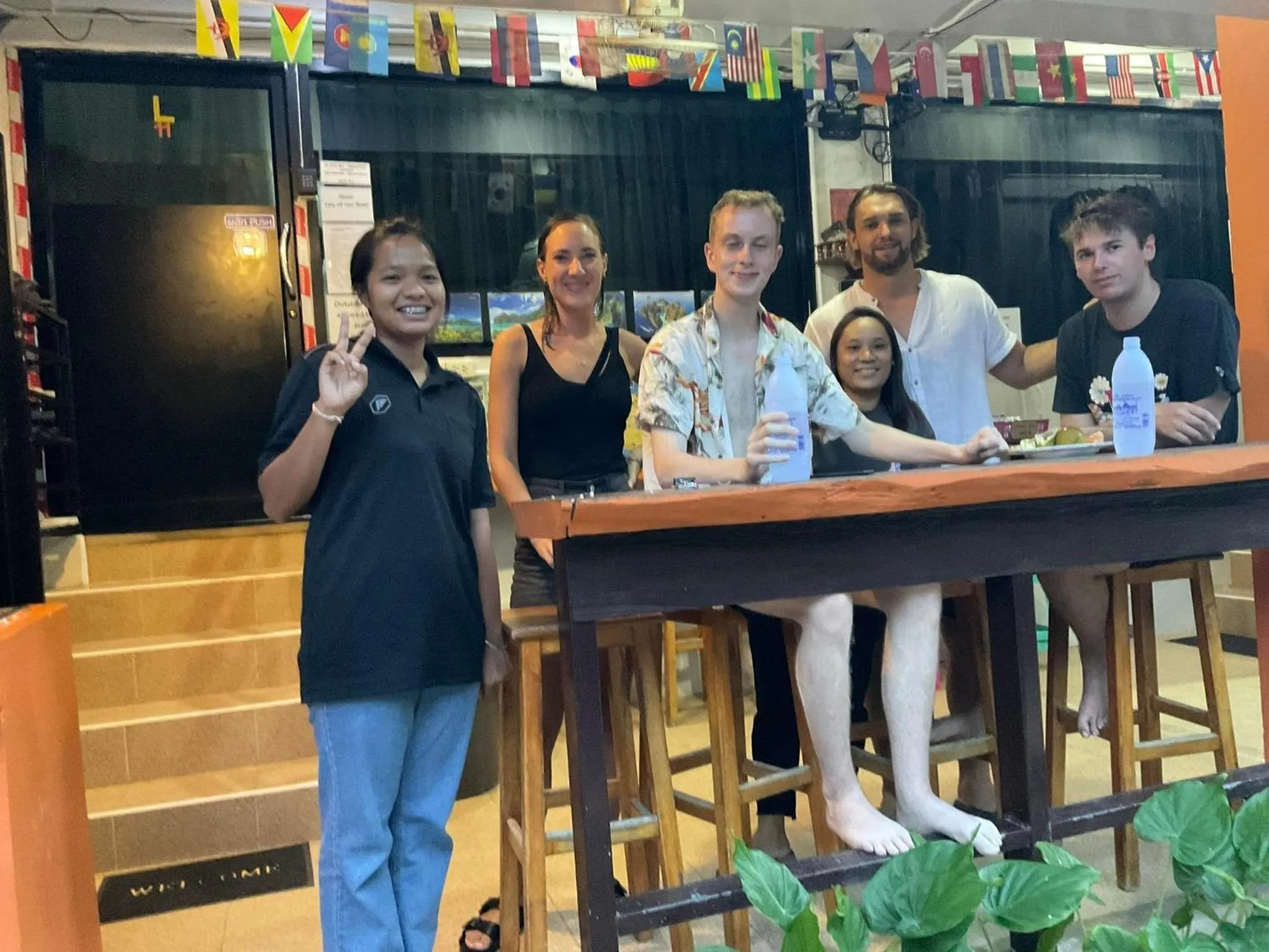 Staff in Voyagers Hostel