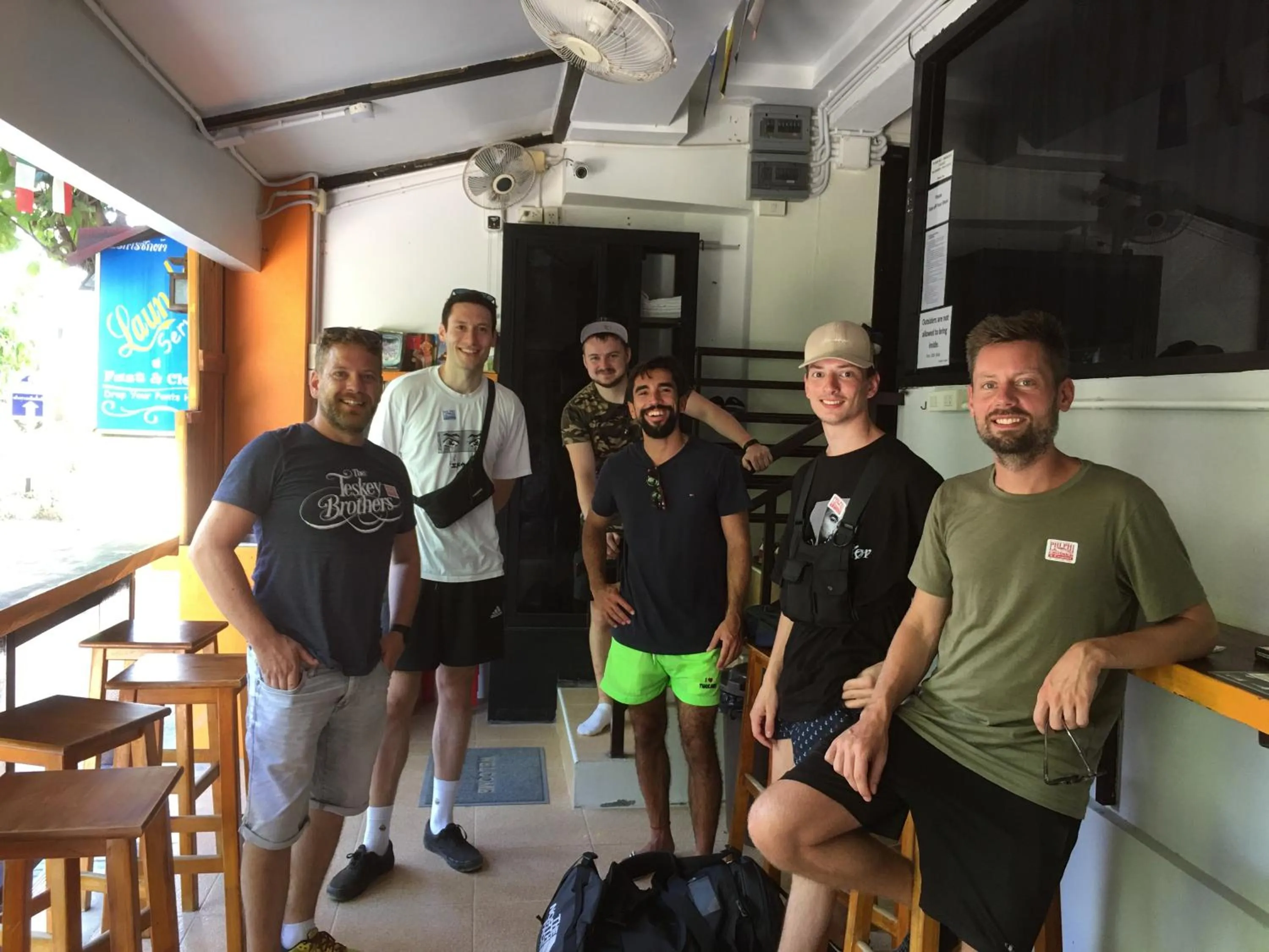 People in Voyagers Hostel