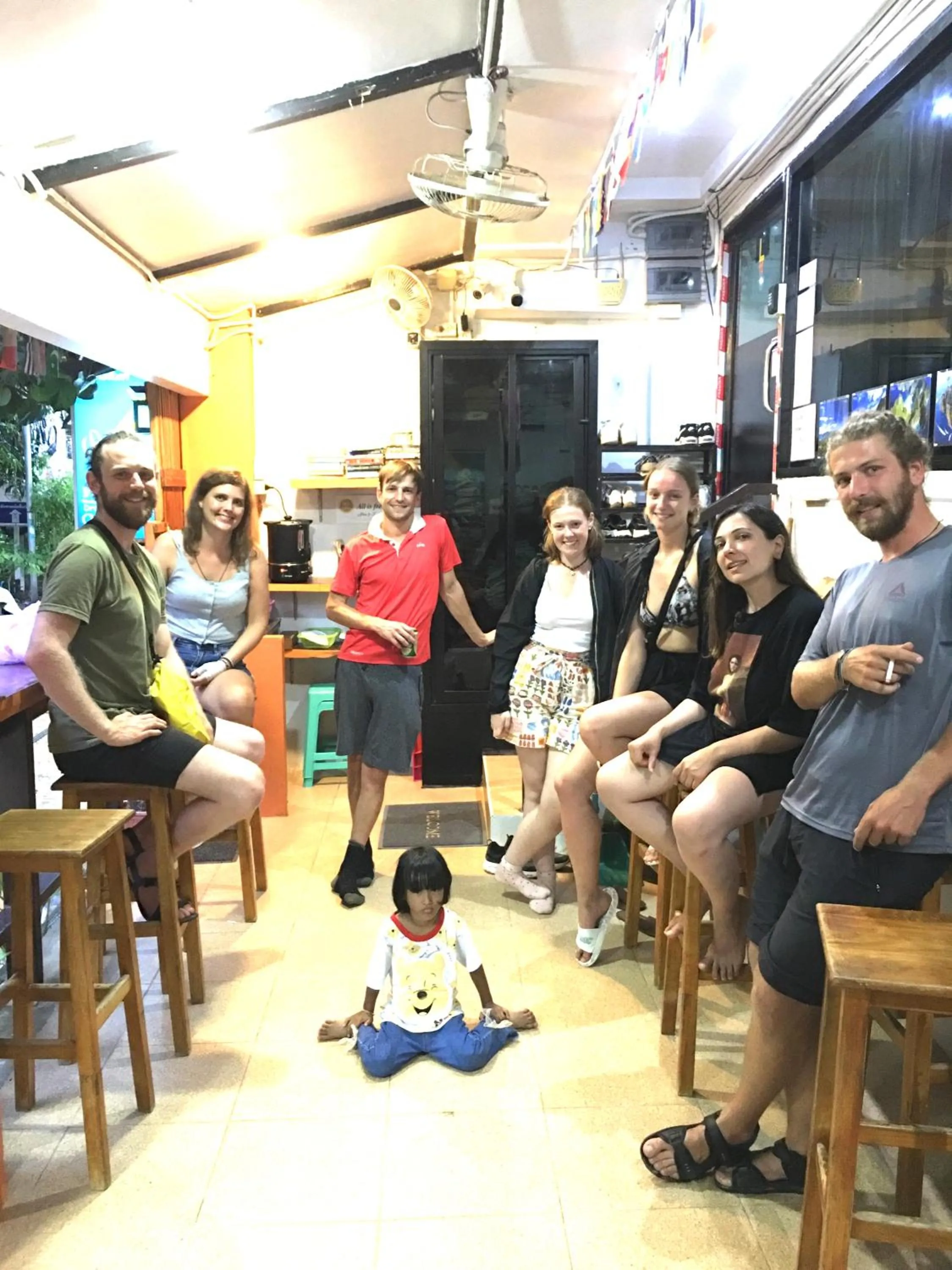 People in Voyagers Hostel