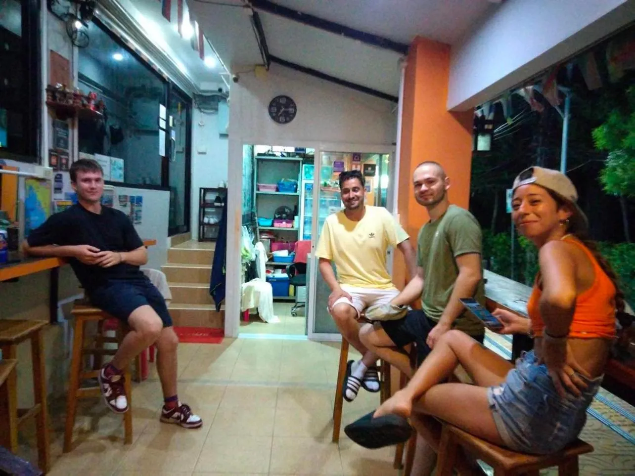 People in Voyagers Hostel