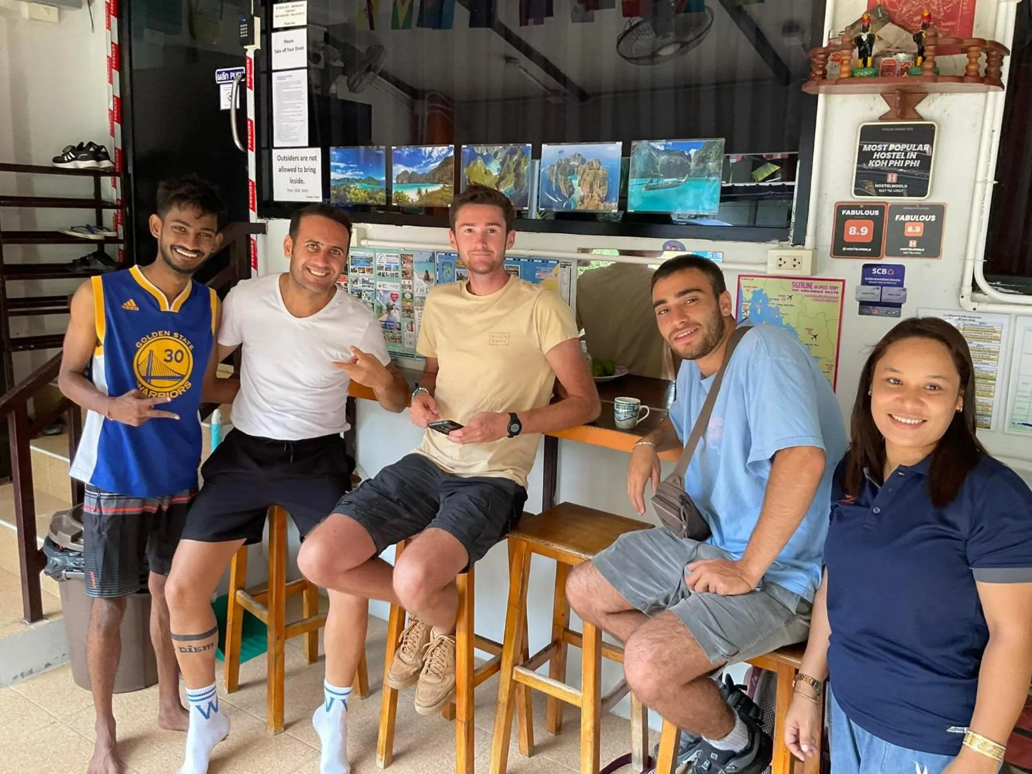 People in Voyagers Hostel