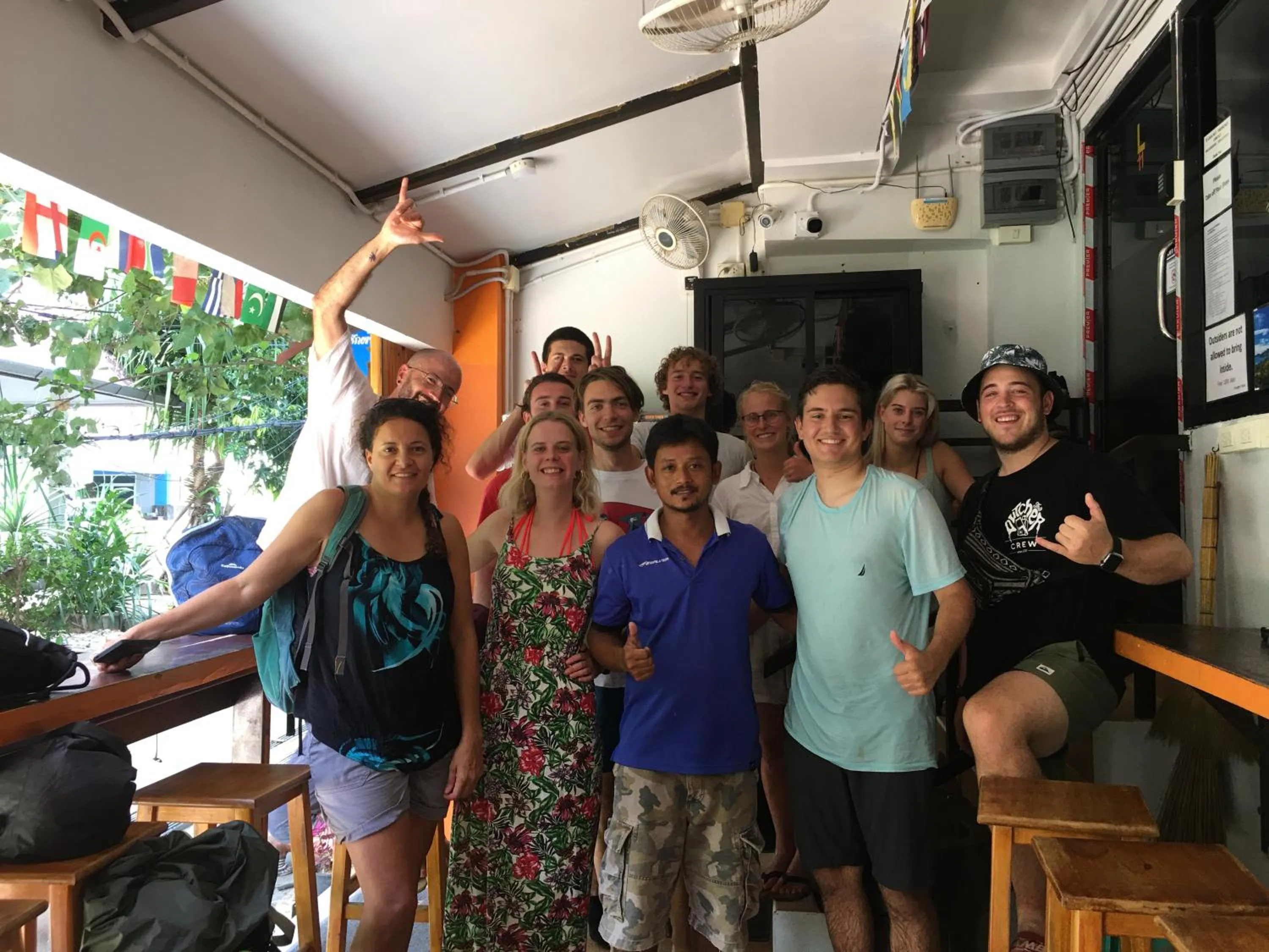 People in Voyagers Hostel