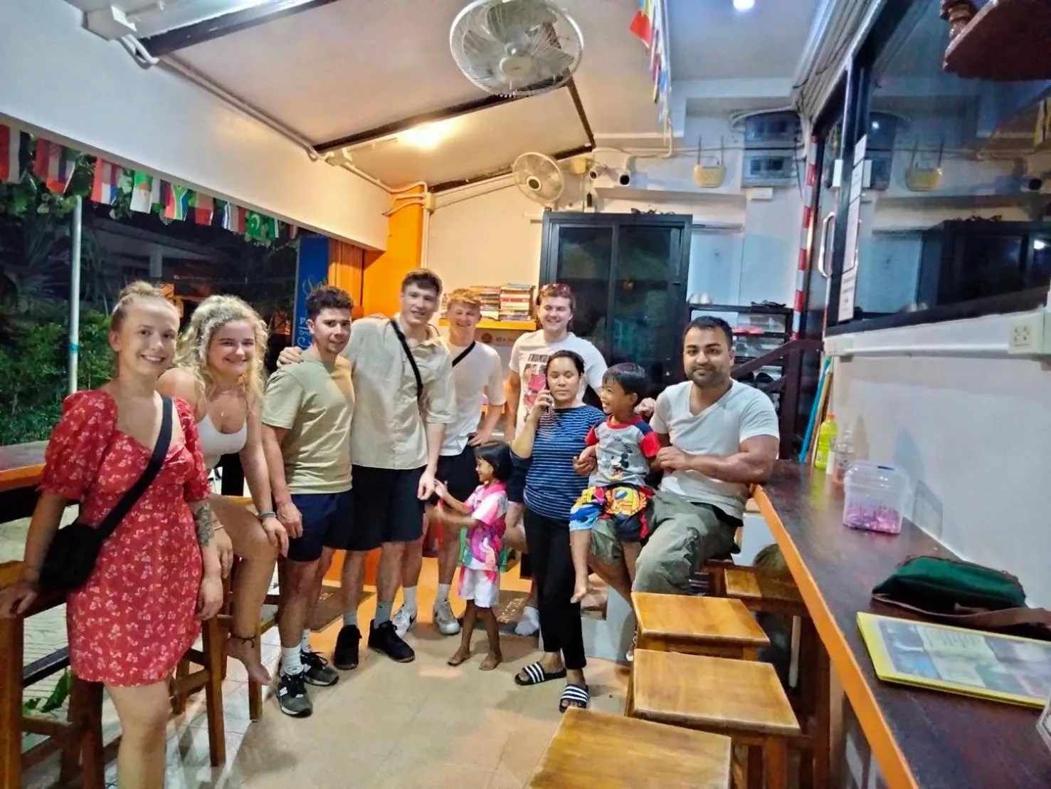 People in Voyagers Hostel