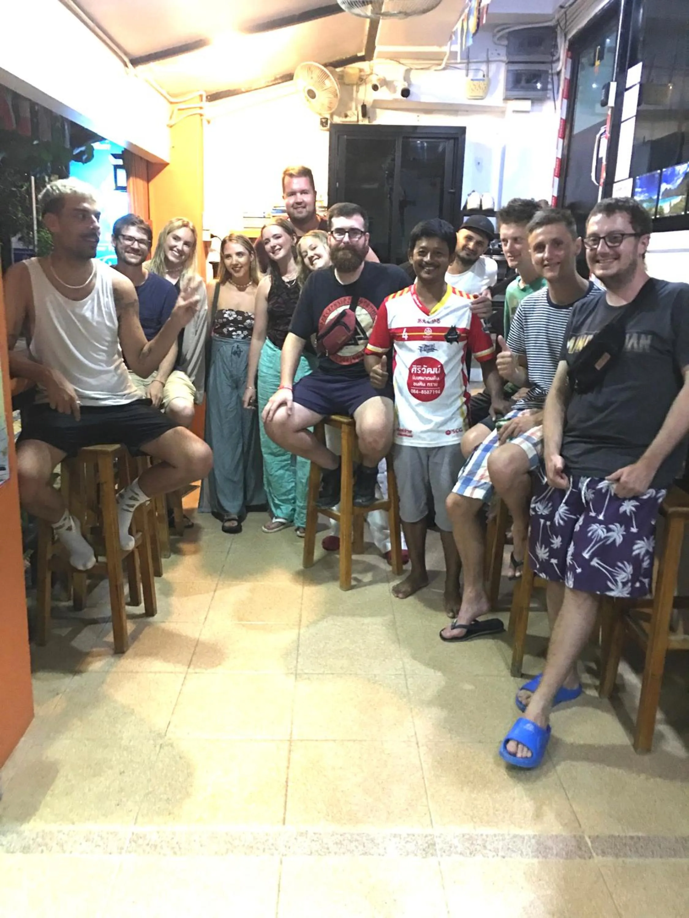 People in Voyagers Hostel