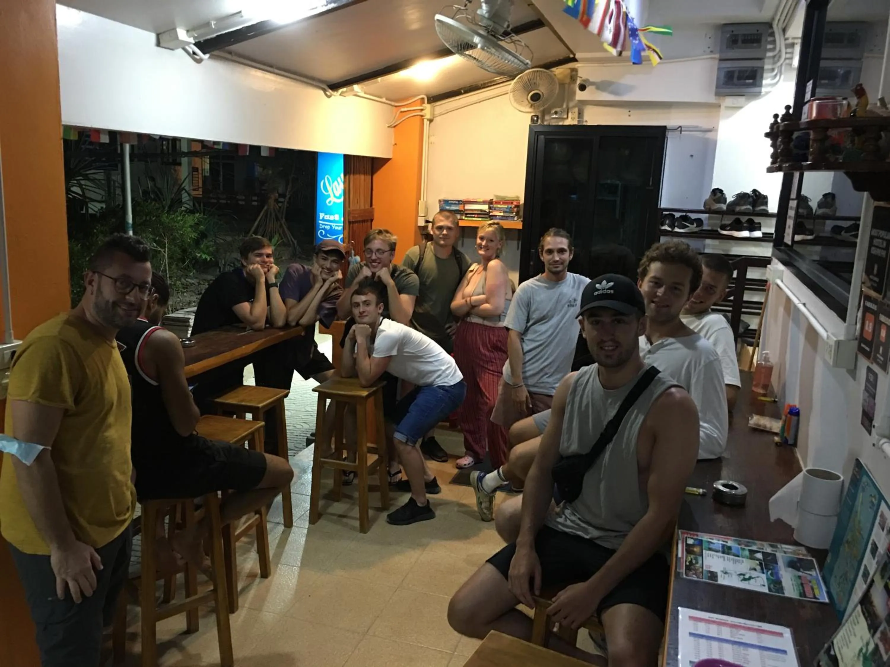 People in Voyagers Hostel