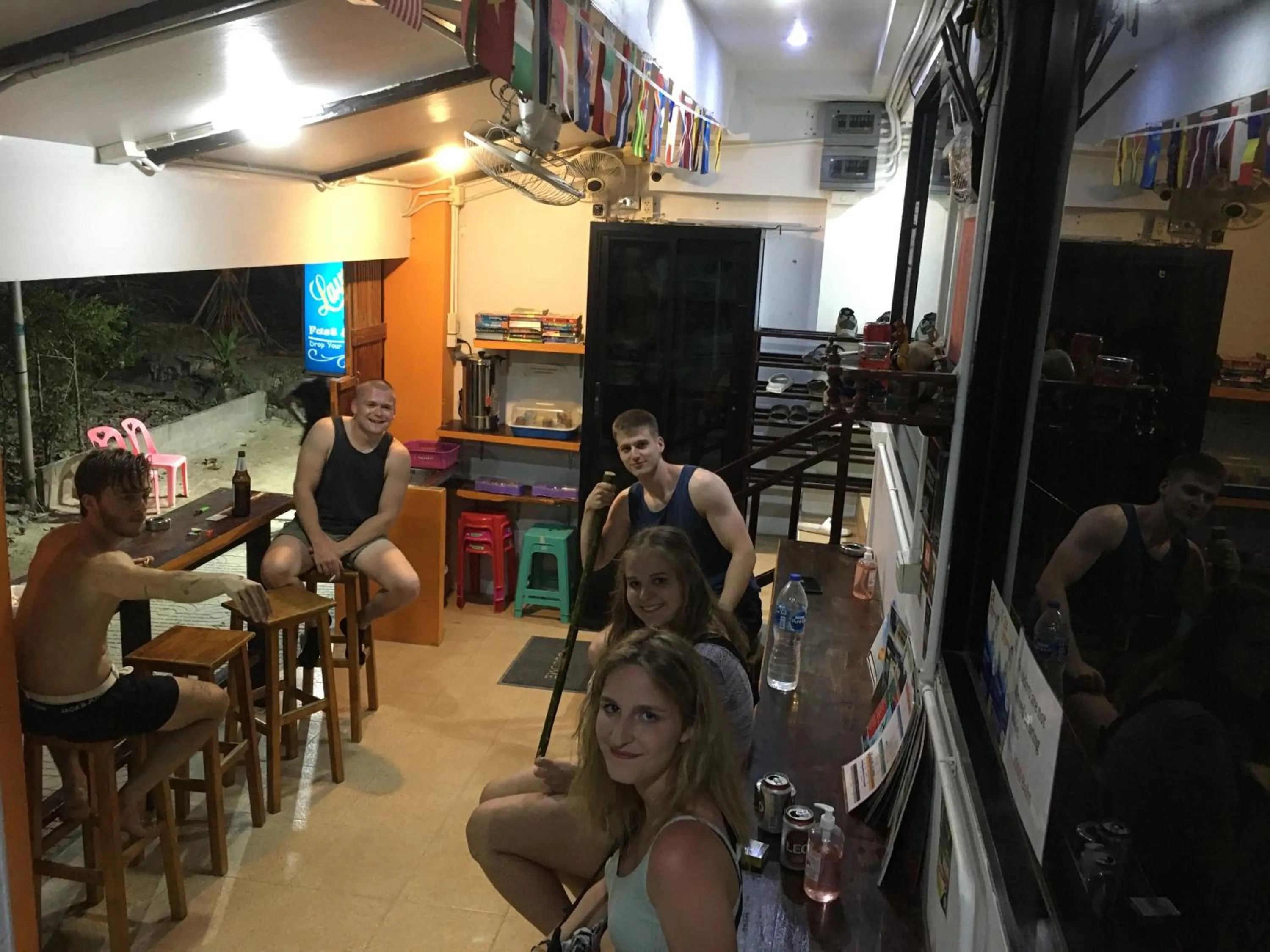 People in Voyagers Hostel