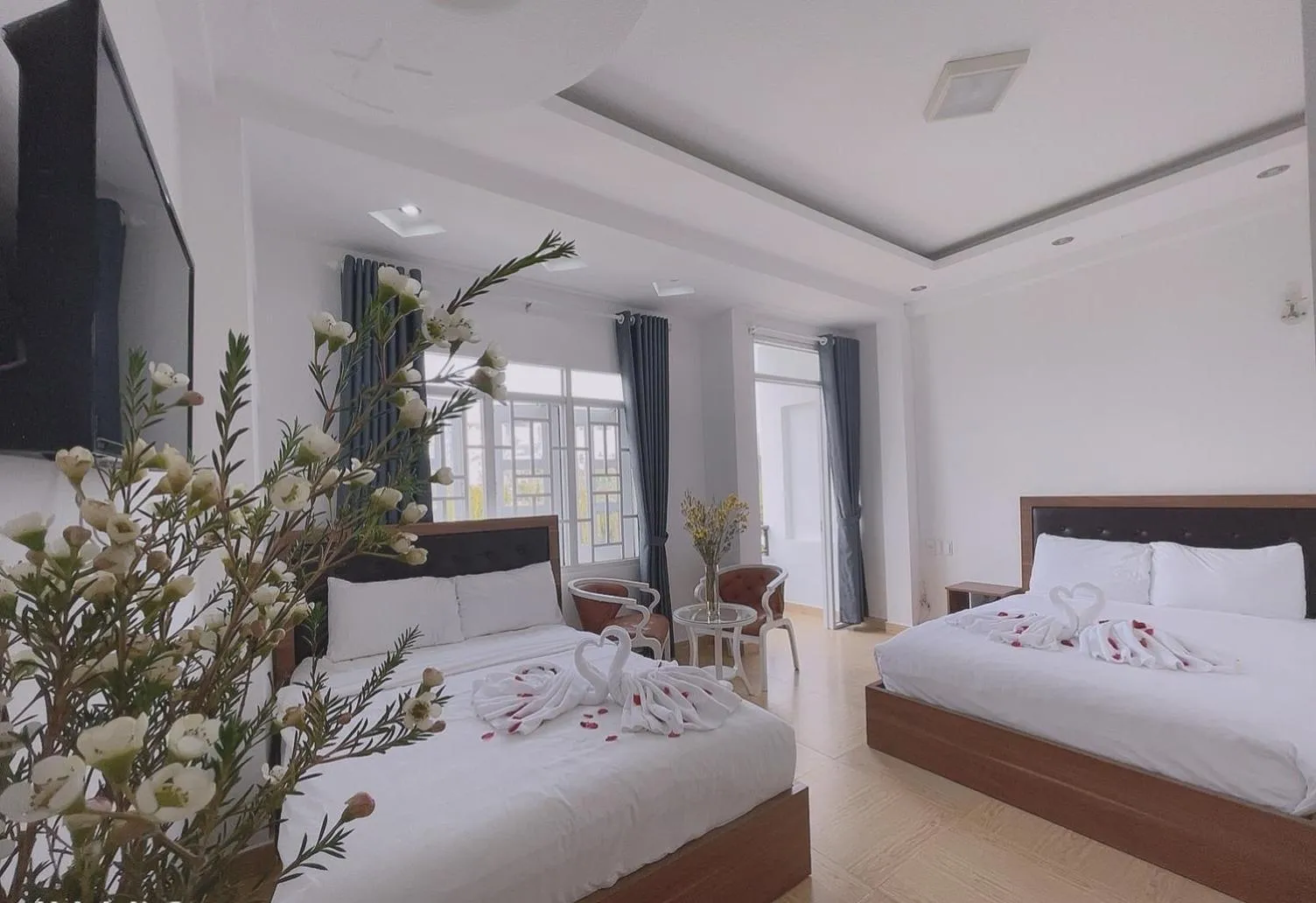 Bed in Phuong Vy Hotel