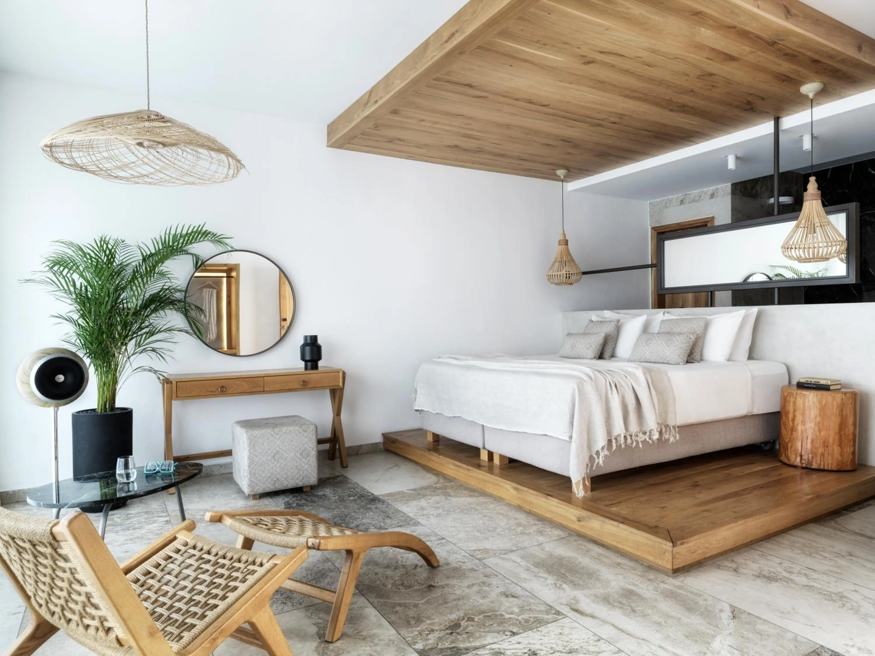 Bed in Stella Island Luxury Resort & Spa (Adults Only)