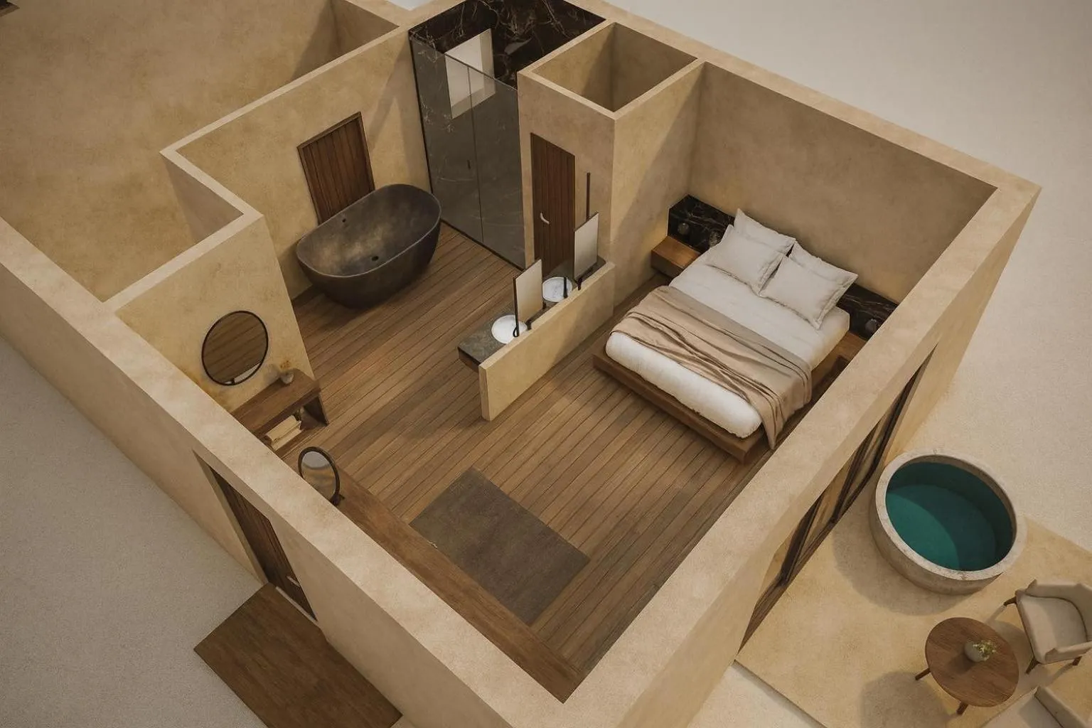 Bed in Stella Island Luxury Resort & Spa (Adults Only)