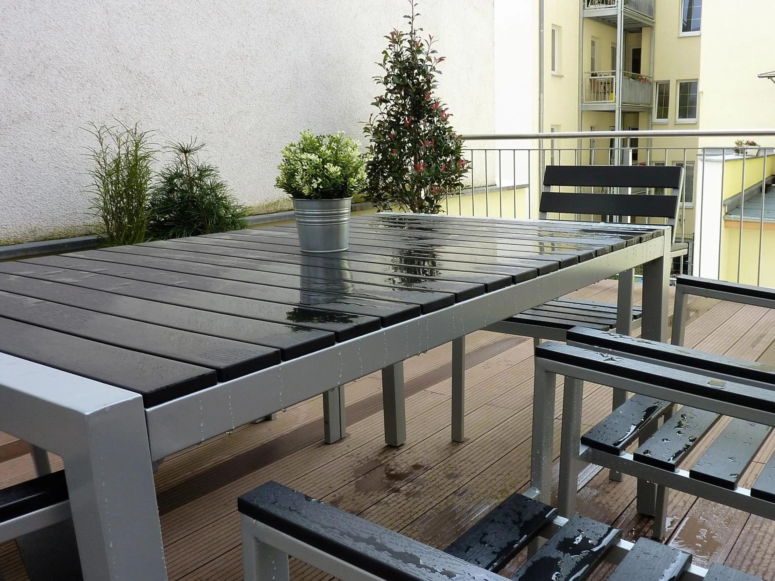 Balcony/Terrace in City Apartment Jena