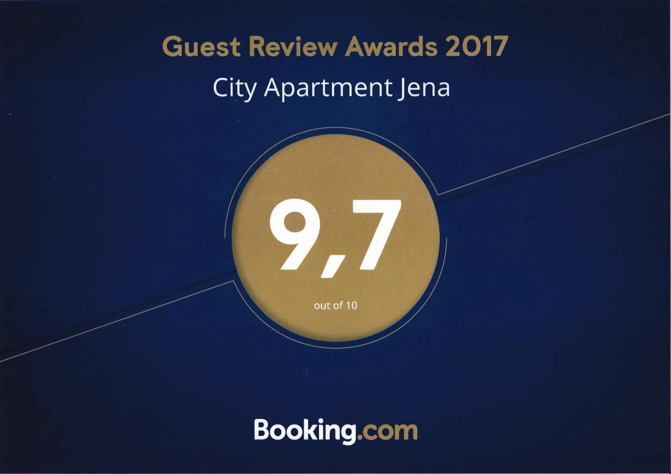 Certificate/Award in City Apartment Jena