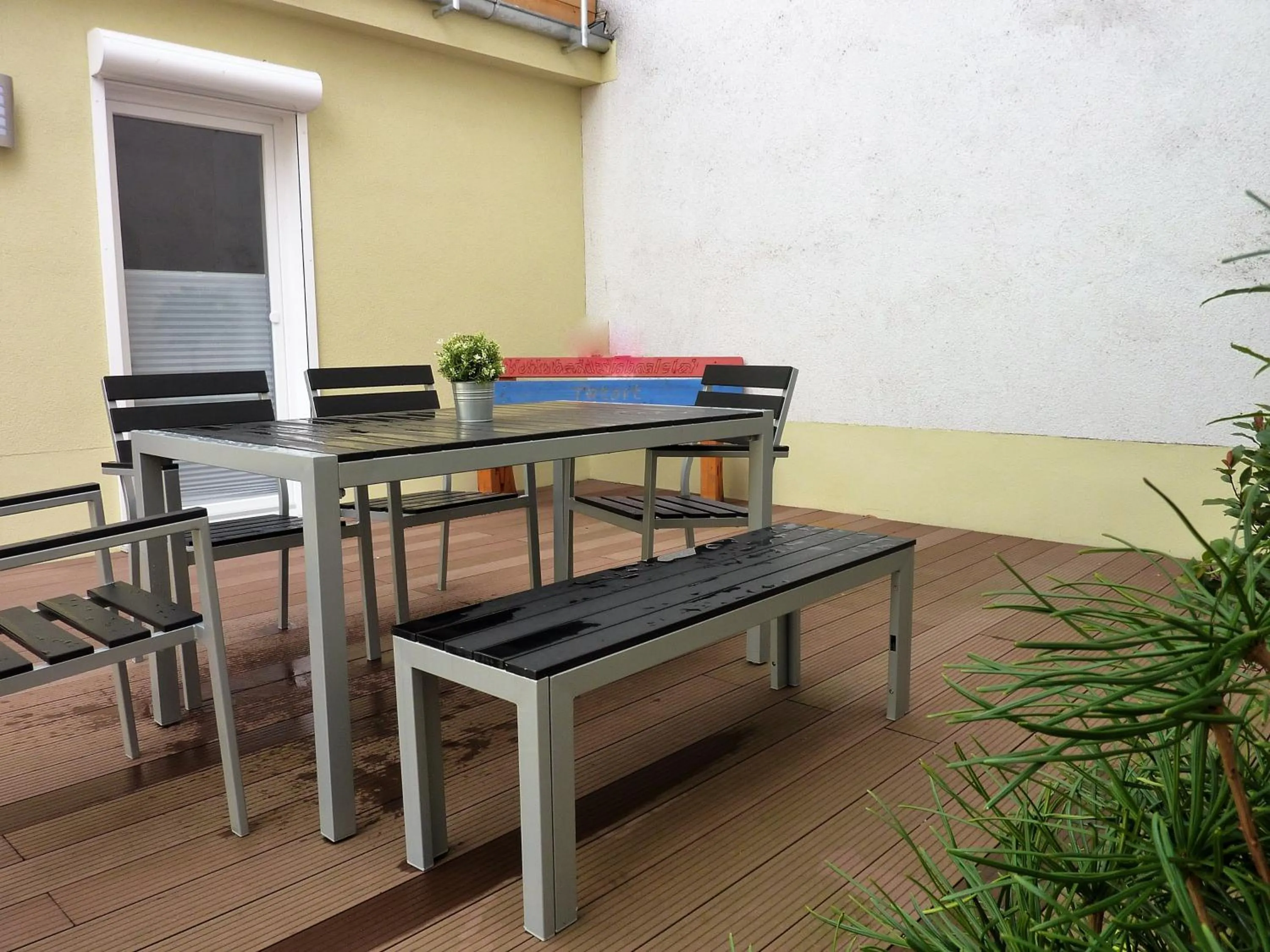 Balcony/Terrace in City Apartment Jena