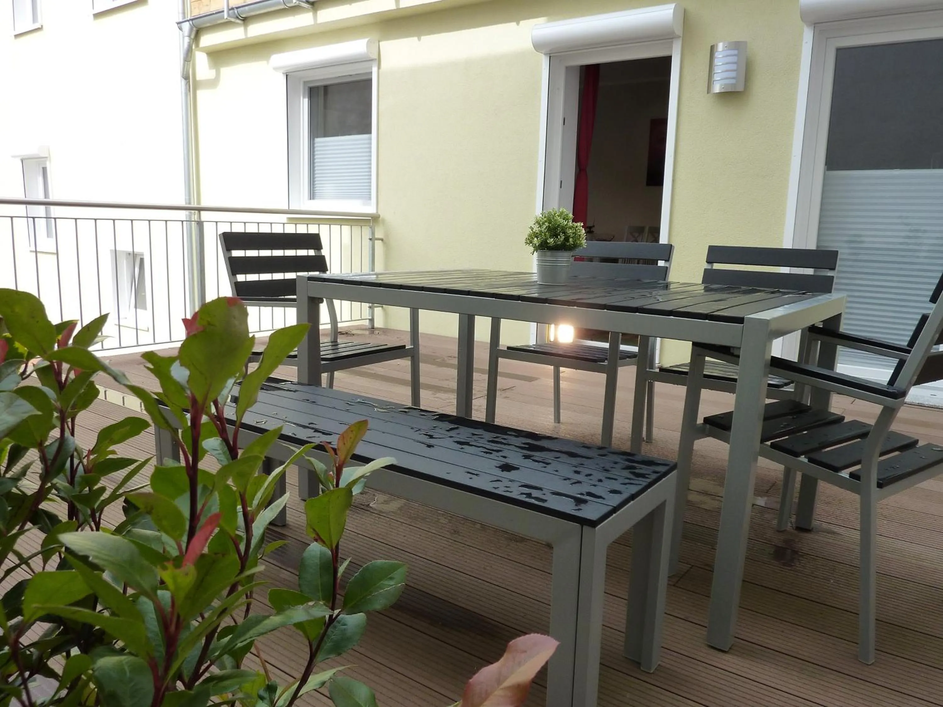 Balcony/Terrace in City Apartment Jena