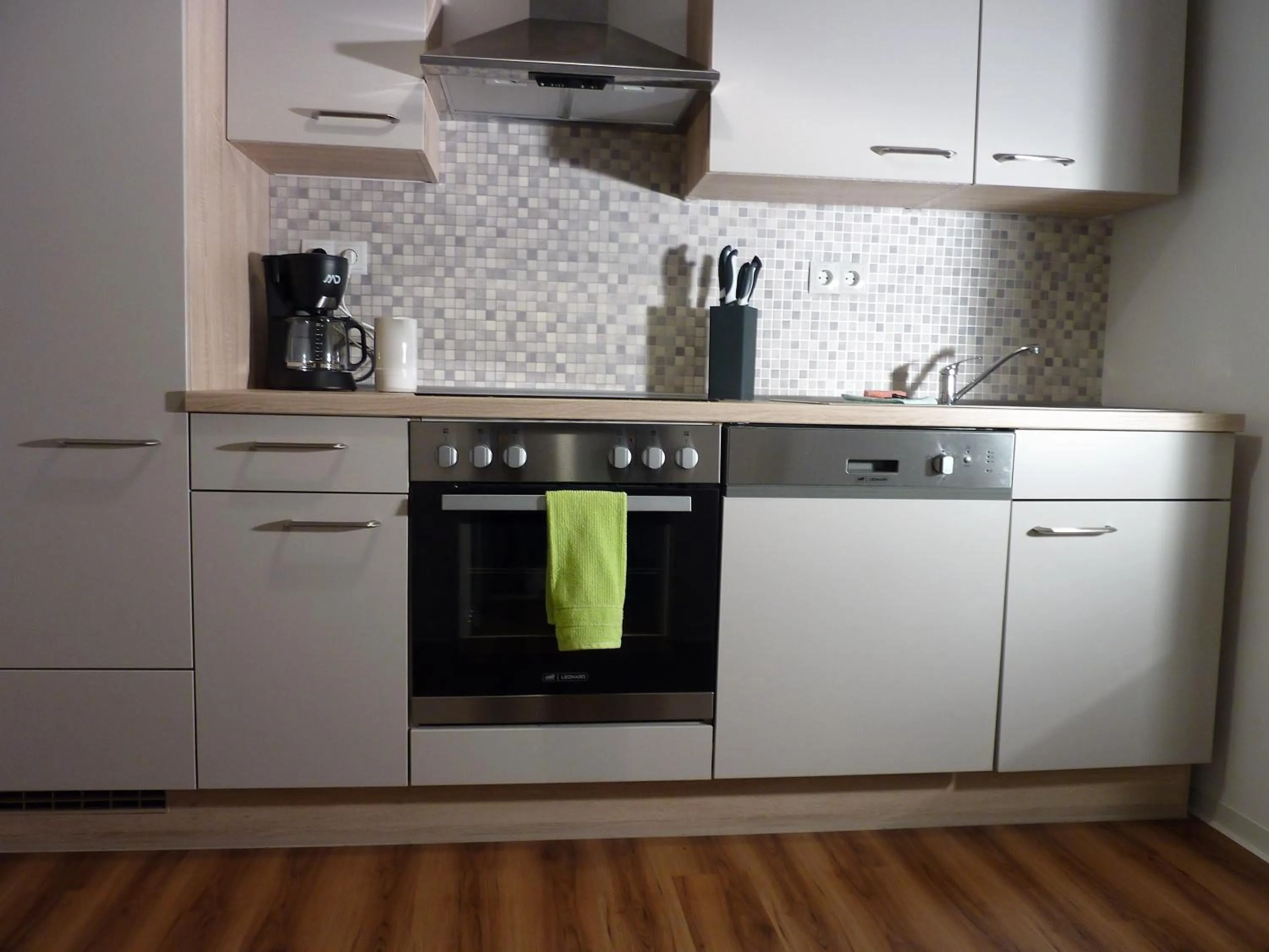 Kitchen or kitchenette in City Apartment Jena
