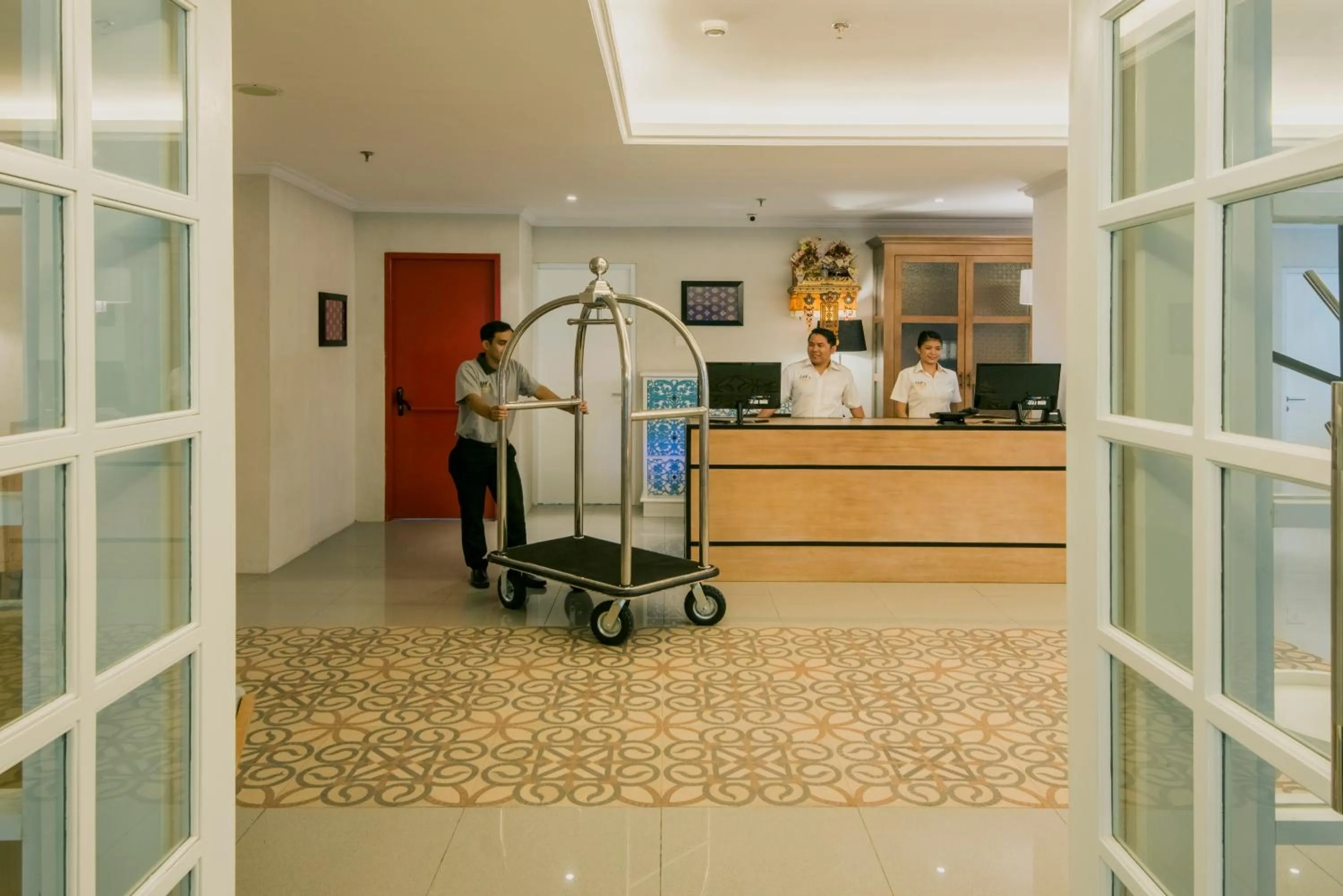 Lobby or reception in Yan's House Hotel