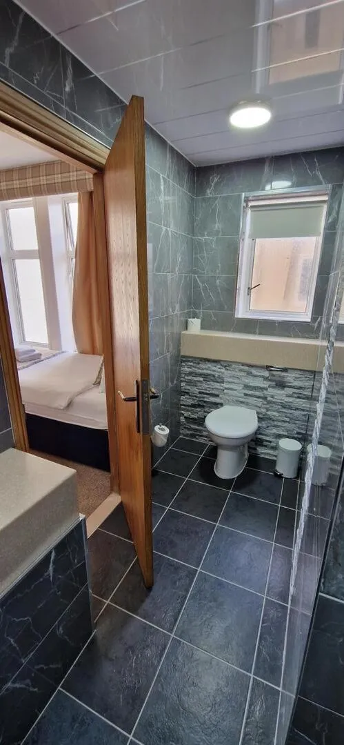 Toilet in Loch Long Hotel