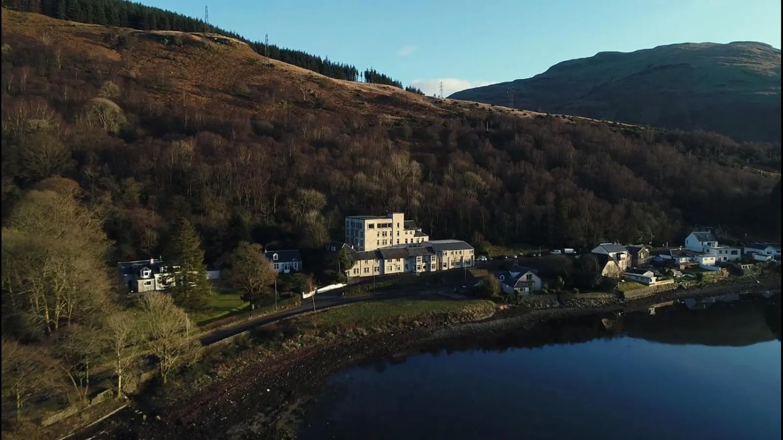 Bird's eye view in Loch Long Hotel