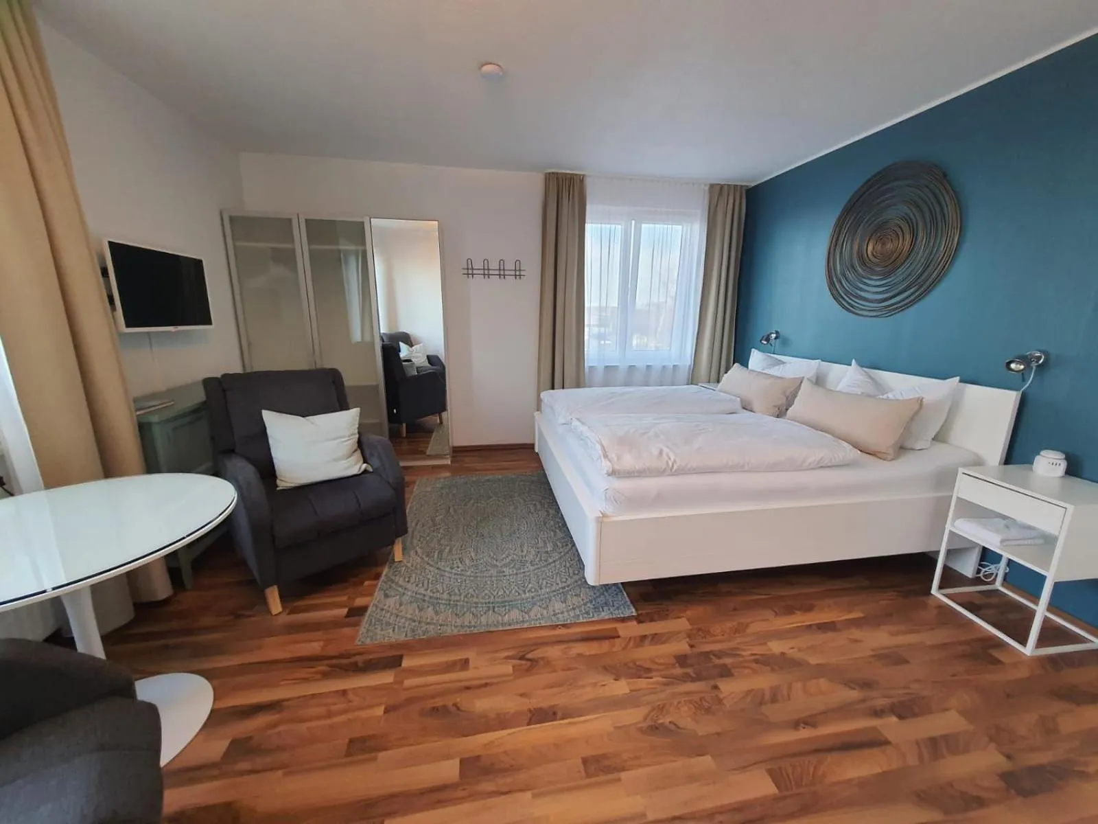 Bedroom, Bed in Haus Achtern Diek in erster Reihe am Meer