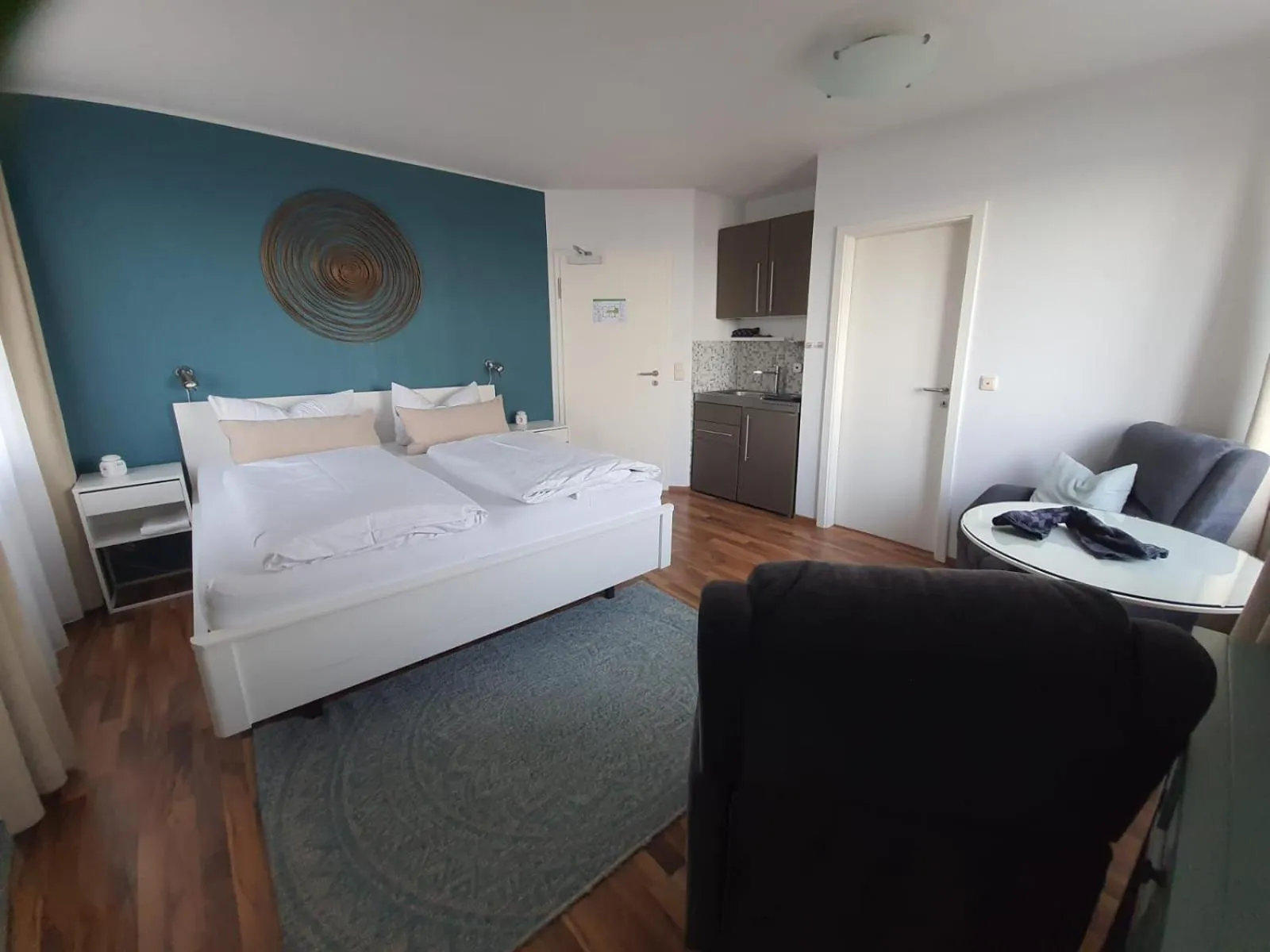 Bed in Haus Achtern Diek in erster Reihe am Meer