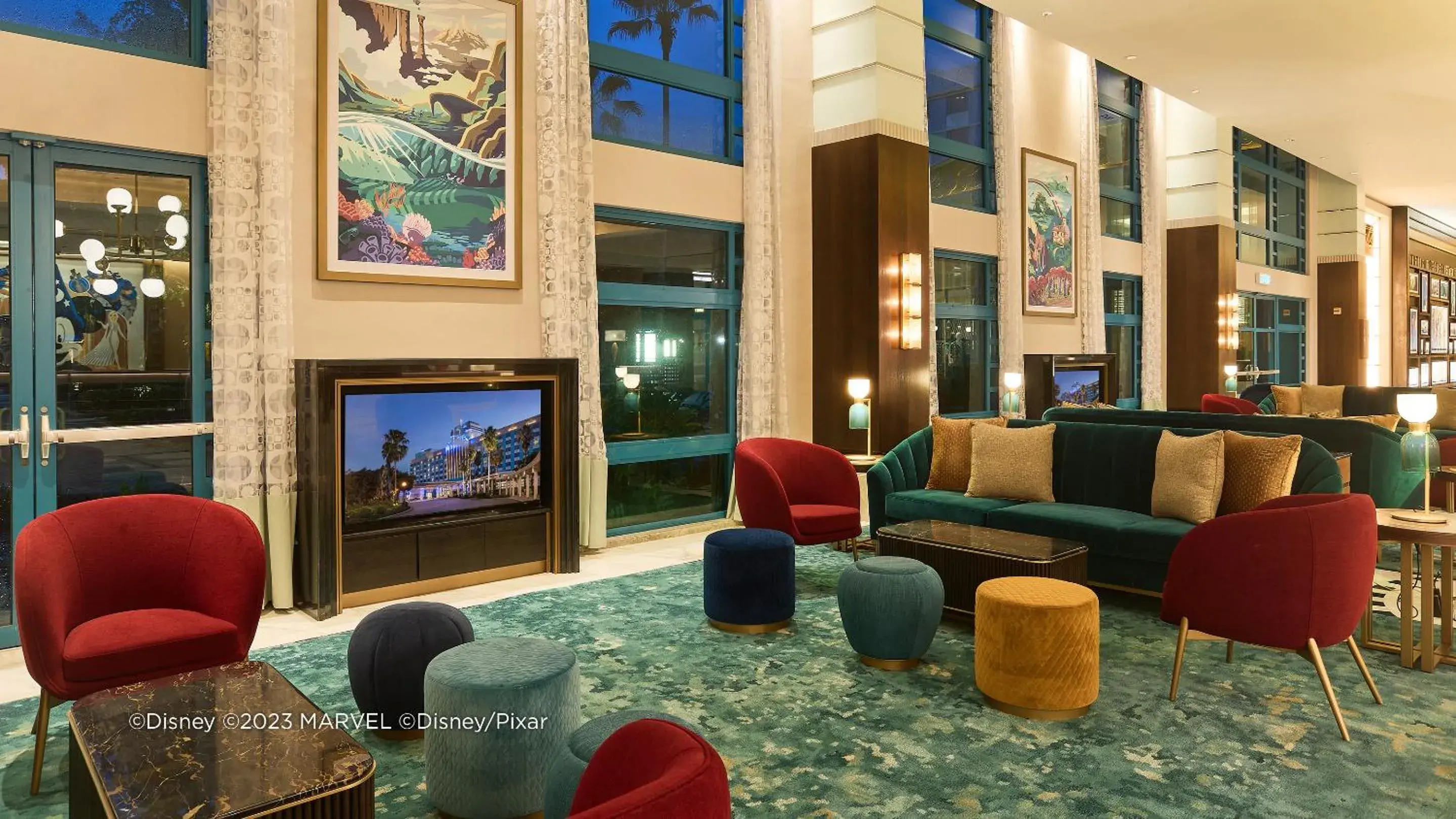 Lobby or reception in Disney's Hollywood Hotel Lobby or reception in Disney's Hollywood Hotel