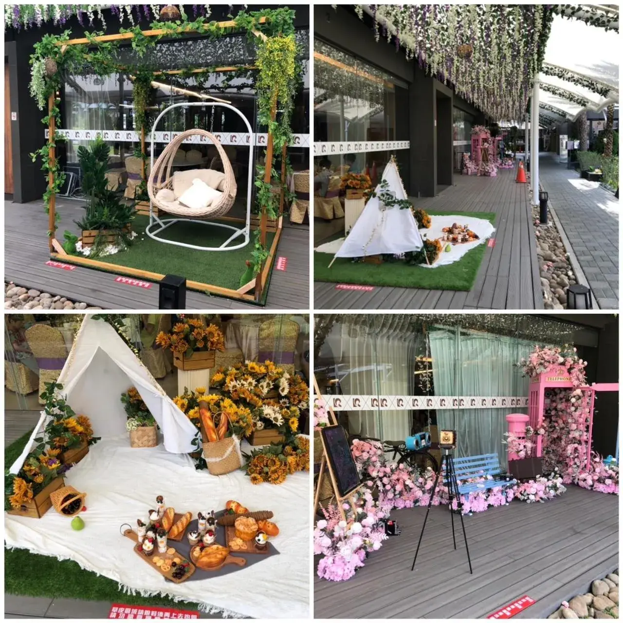 Inner courtyard view in Look Royal Resort Inner courtyard view in Look Royal Resort