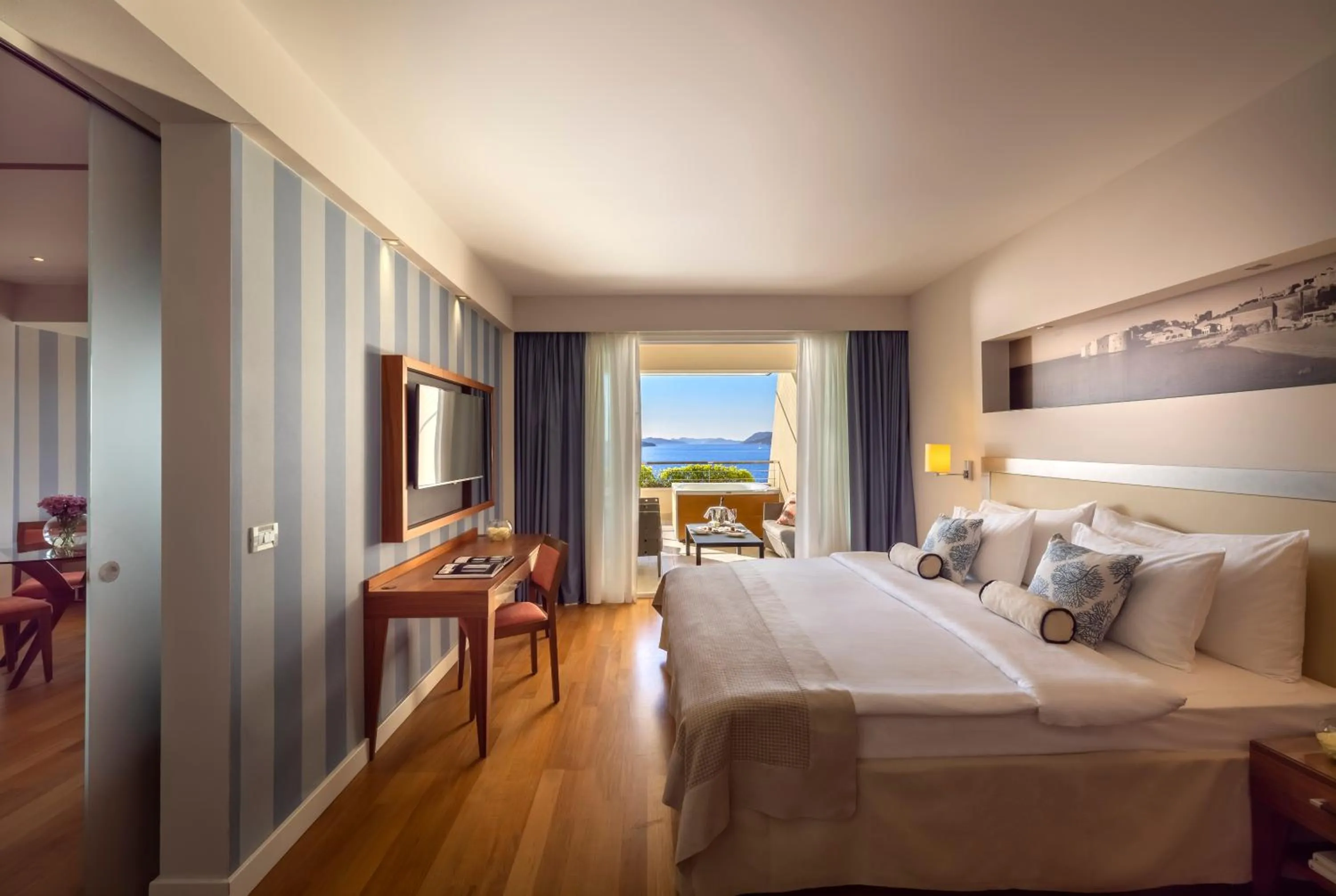 Bedroom, Bed in President Hotel, Valamar Collection