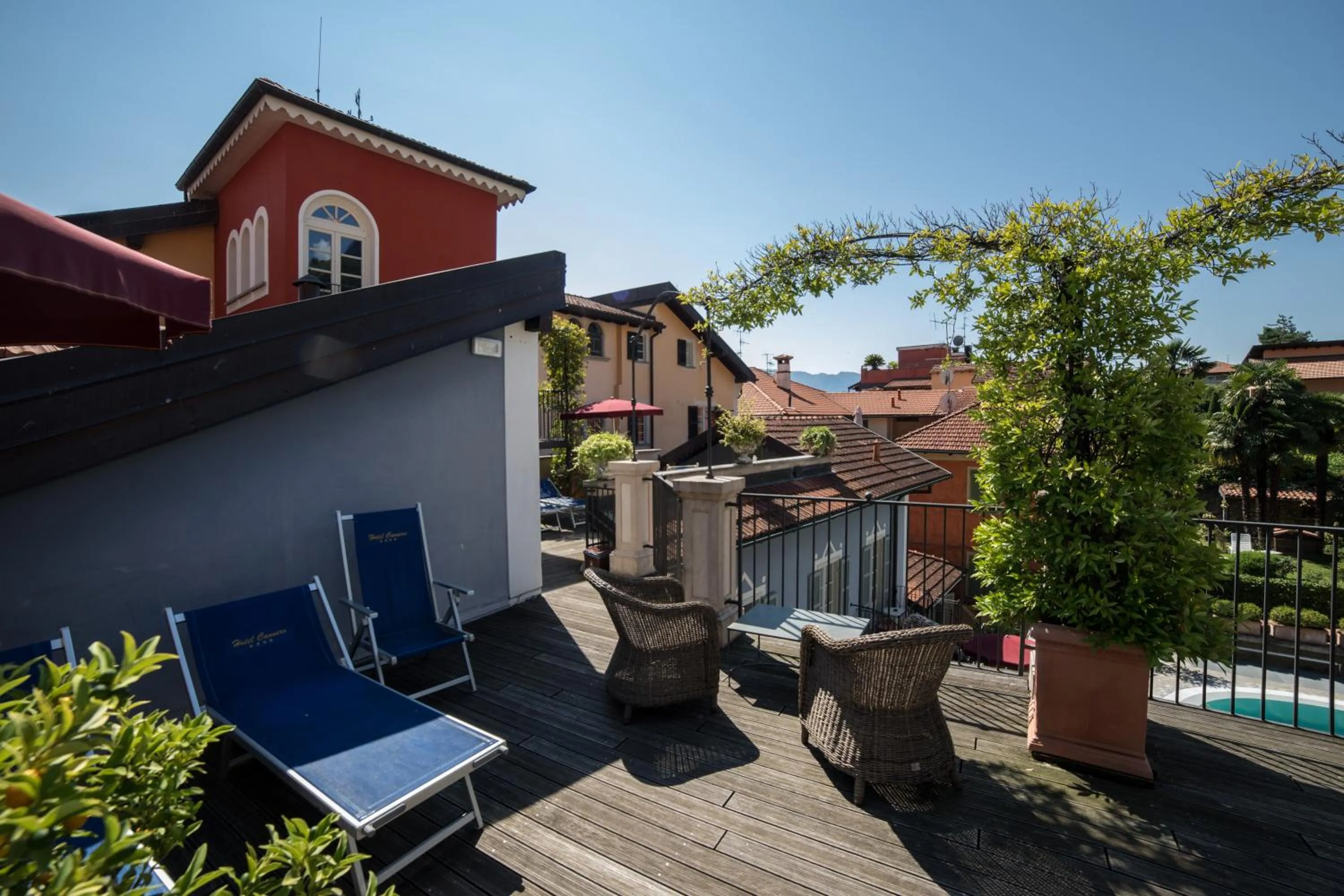 Balcony/Terrace in Hotel Cannero