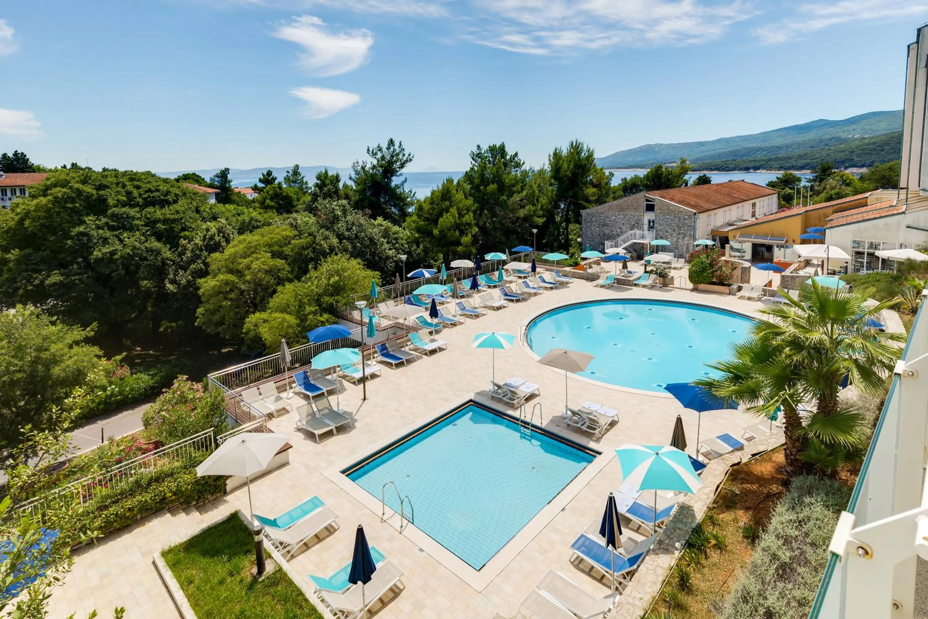 Swimming pool in Sunny Rabac by Valamar