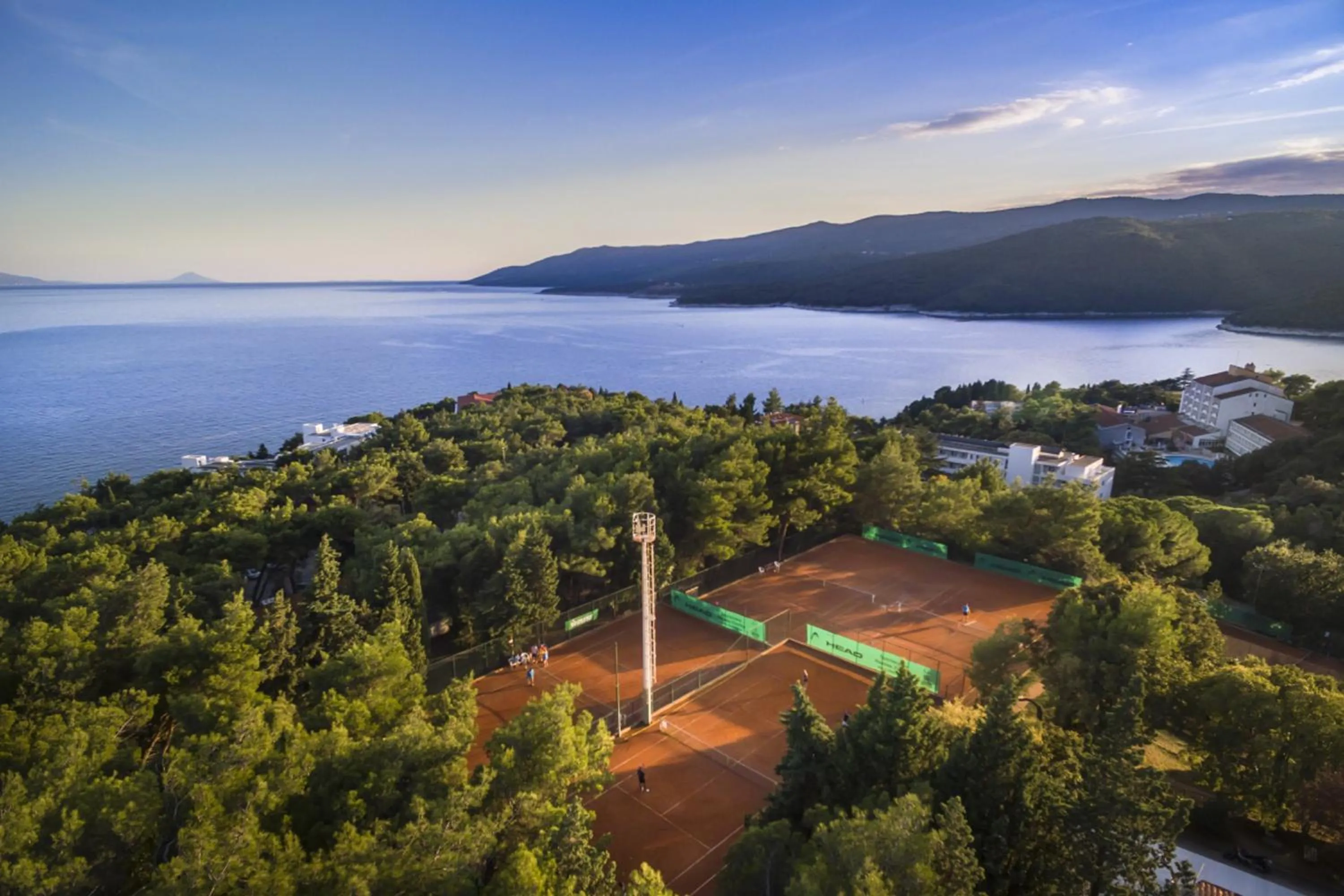 Tennis court in Sunny Rabac by Valamar