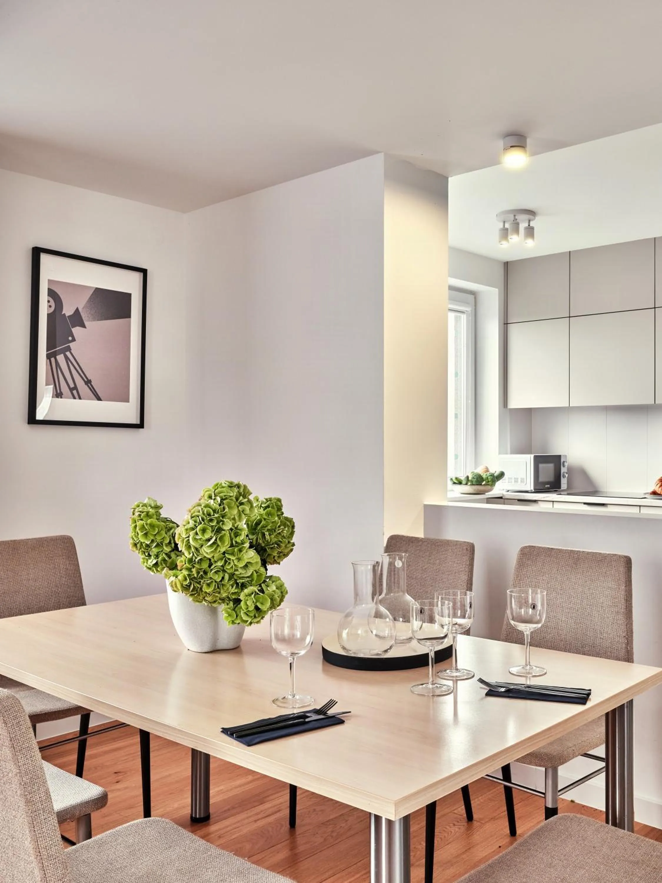 Kitchen or kitchenette in Apartamenty Media Park