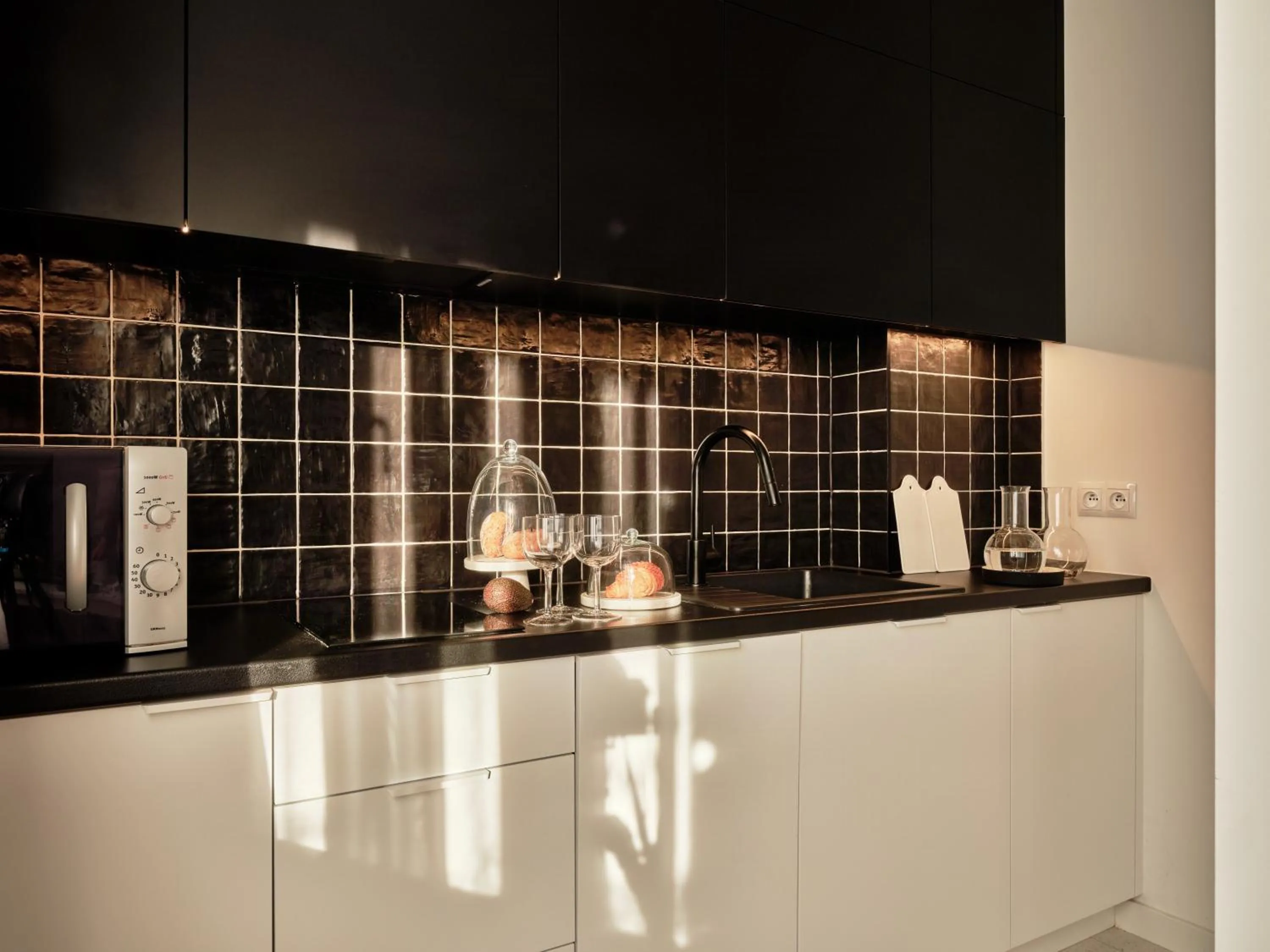 Kitchen or kitchenette in Apartamenty Media Park