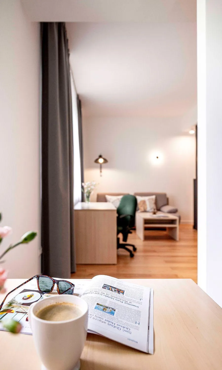 Living room, Bed in Apartamenty Media Park