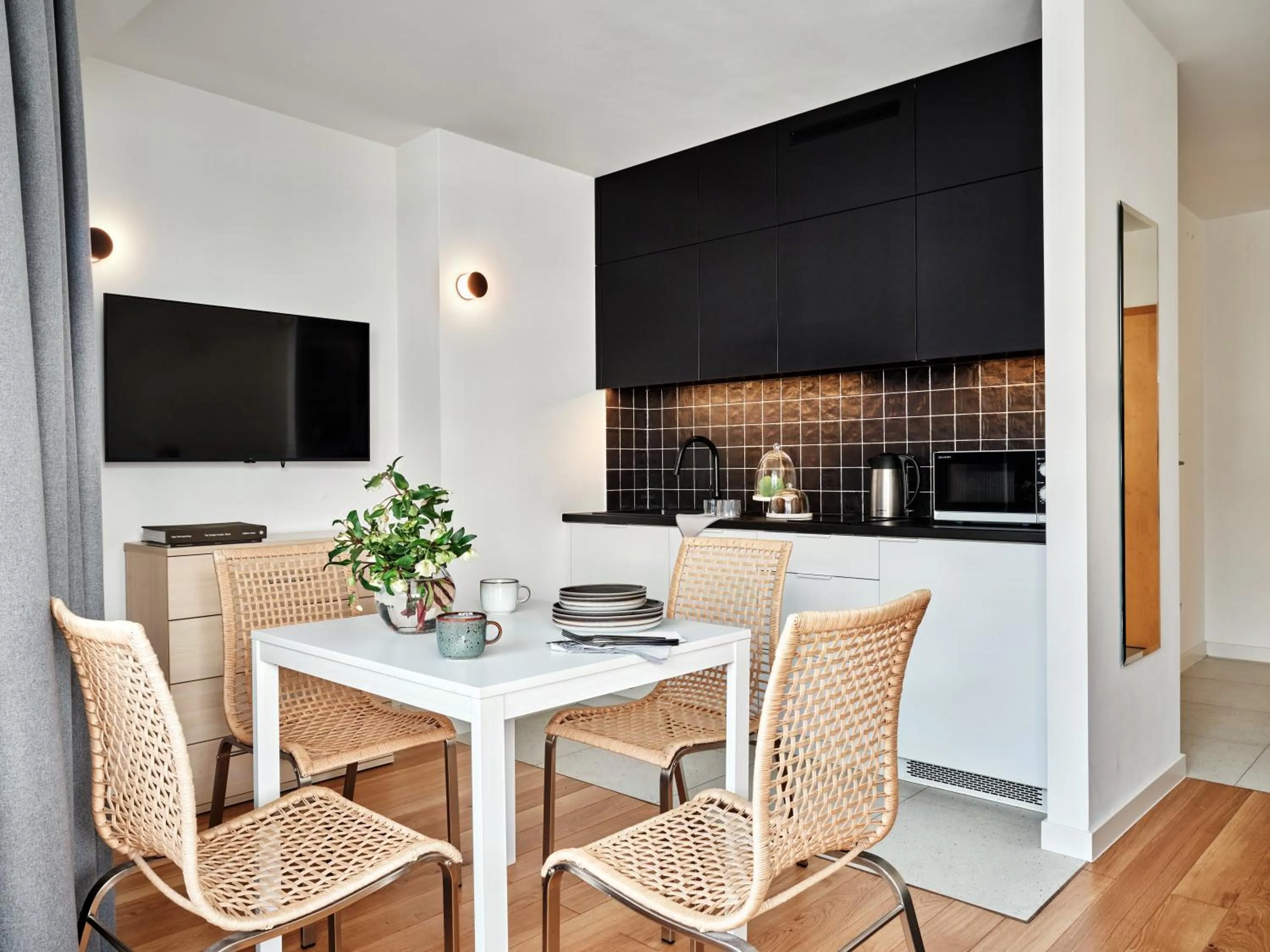 Kitchen or kitchenette in Apartamenty Media Park