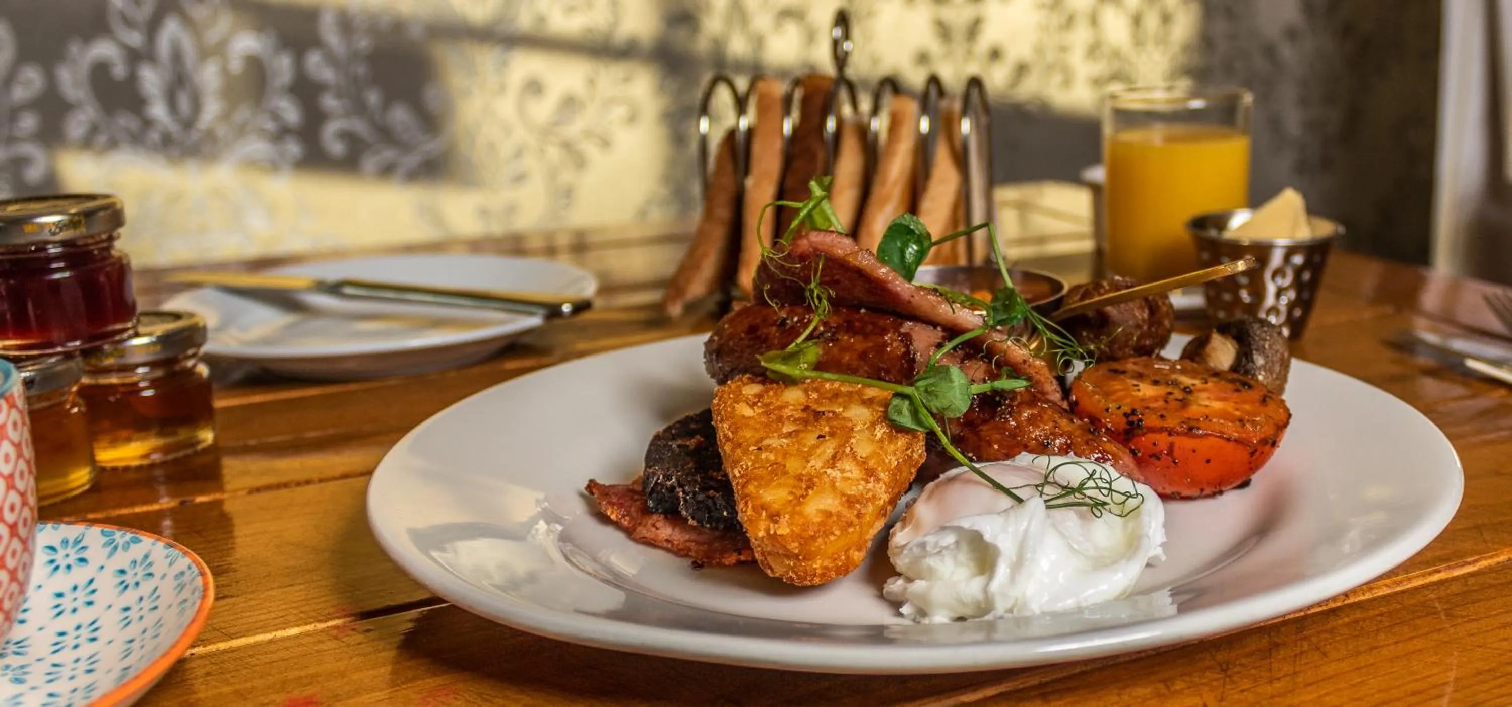English/Irish breakfast in Thomas Wright House