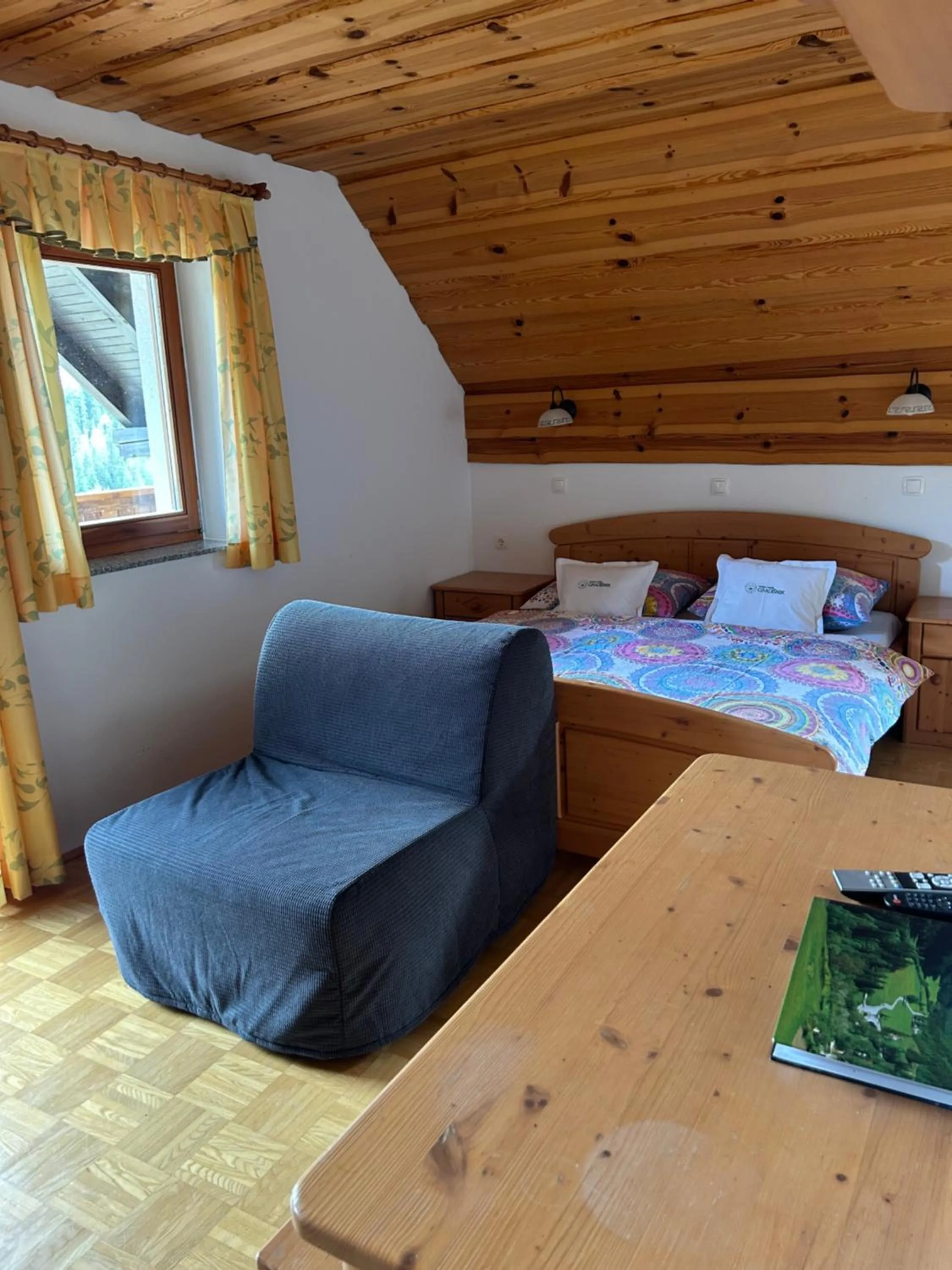 Living room, Bed in Tourist farm Gradišnik