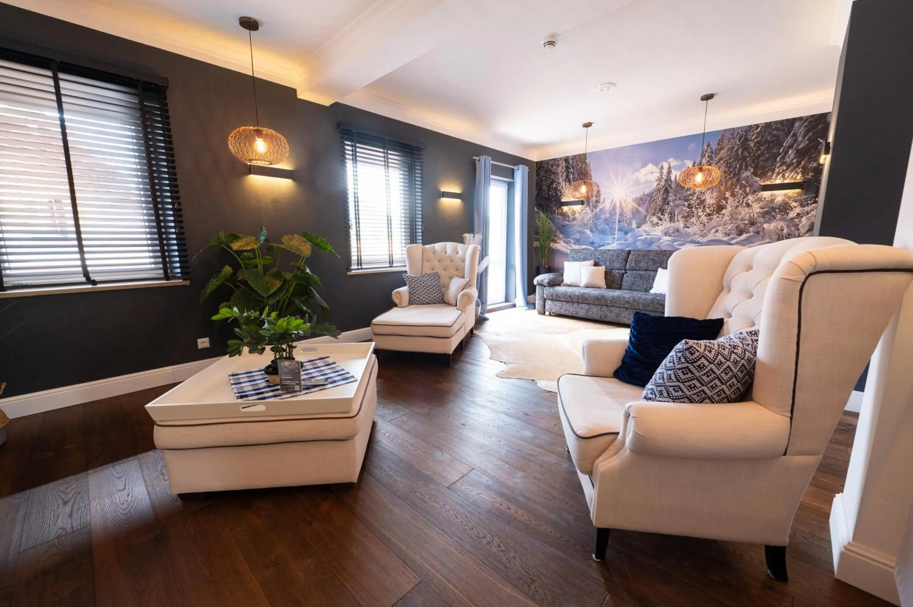Living room in ALPENLIEBE - Sauna & Whirlpool - APARTments