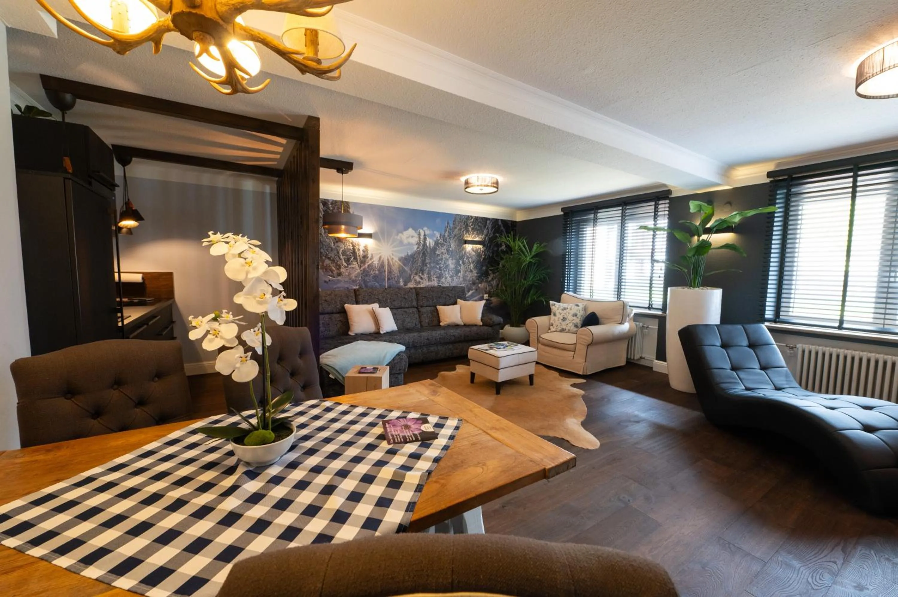 Living room in ALPENLIEBE - Sauna & Whirlpool - APARTments