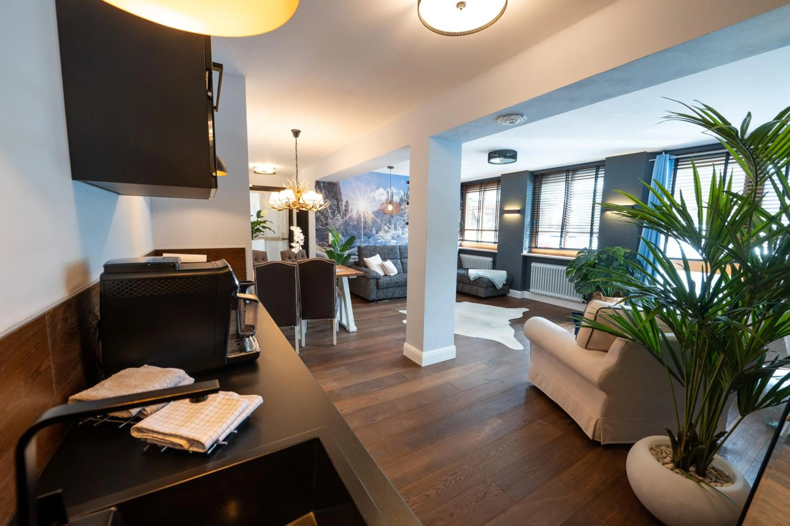 Kitchen or kitchenette in ALPENLIEBE - Sauna & Whirlpool - APARTments